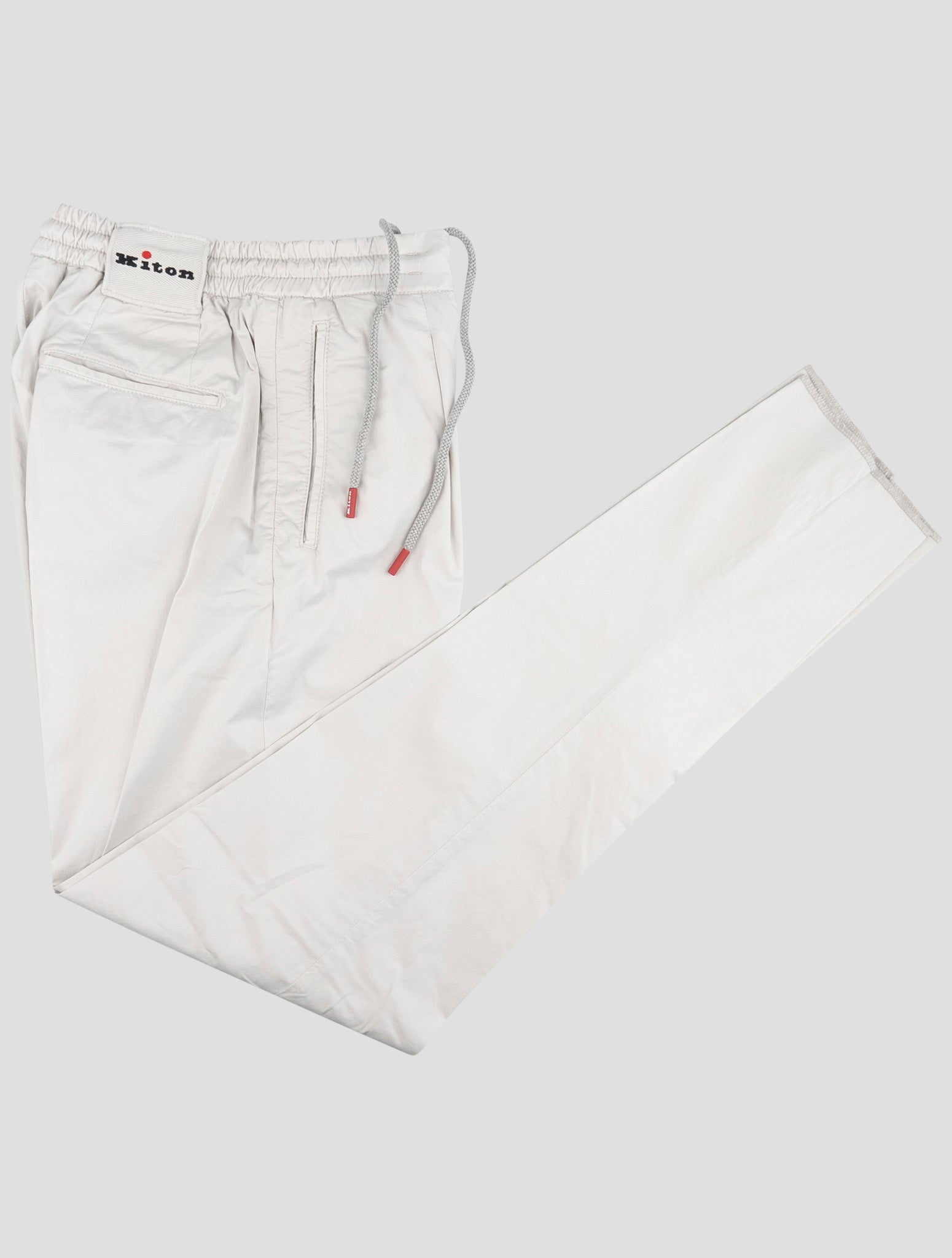 Kiton Gray Cotton Ea Pants
