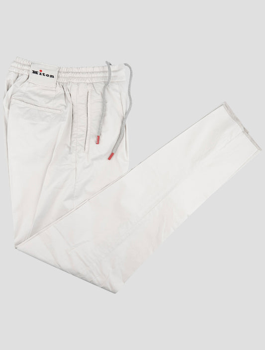 Kiton Gray Cotton Ea Pants