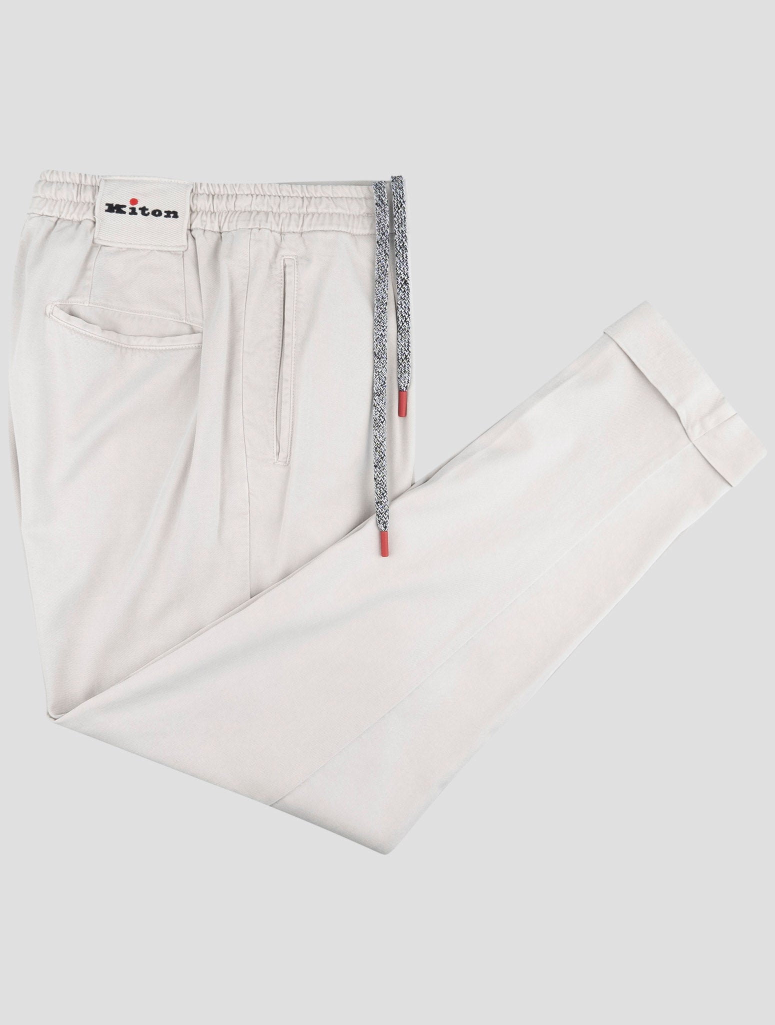 Kiton Gray Lyocell Ea Pants