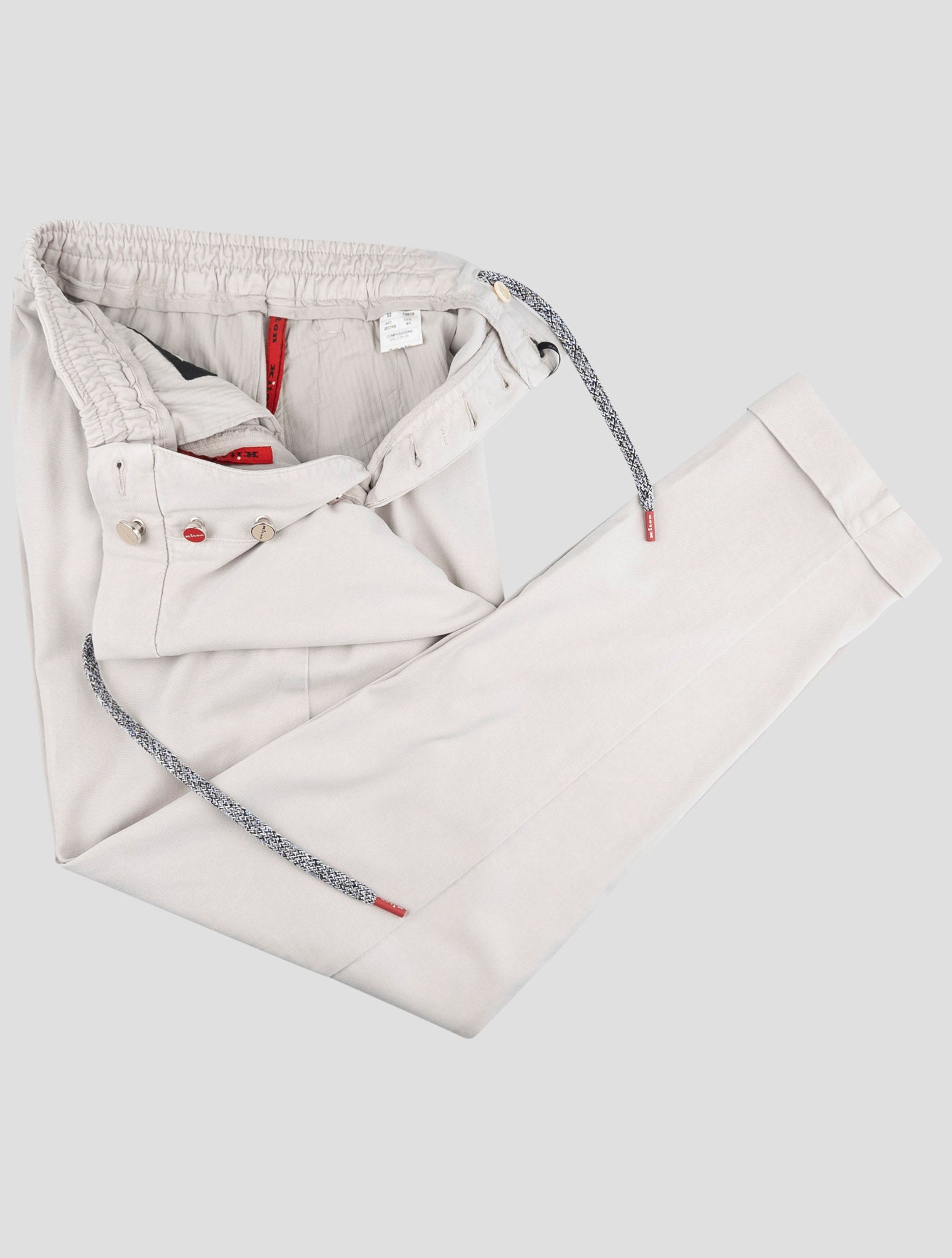 Kiton Gray Lyocell Ea Pants