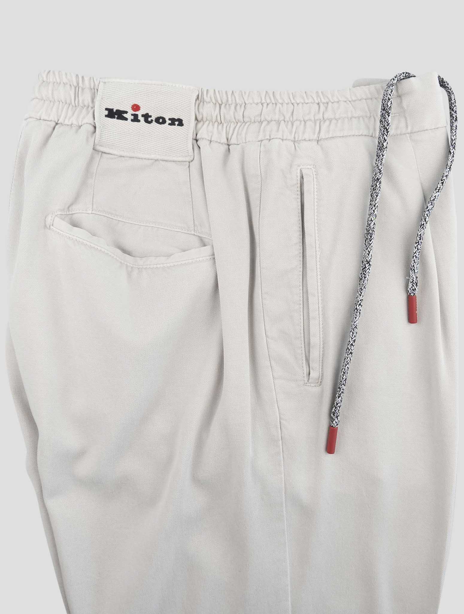 Kiton Gray Lyocell Ea Pants