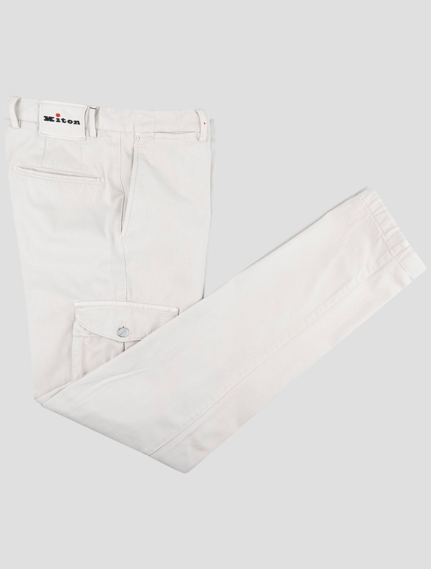 Kiton Gray Cotton Ea Cargo Pants