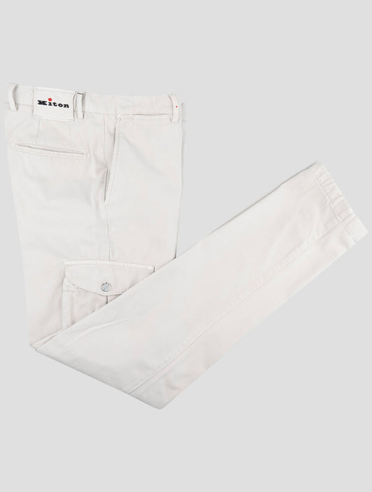Kiton Gray Cotton Ea Cargo Pants