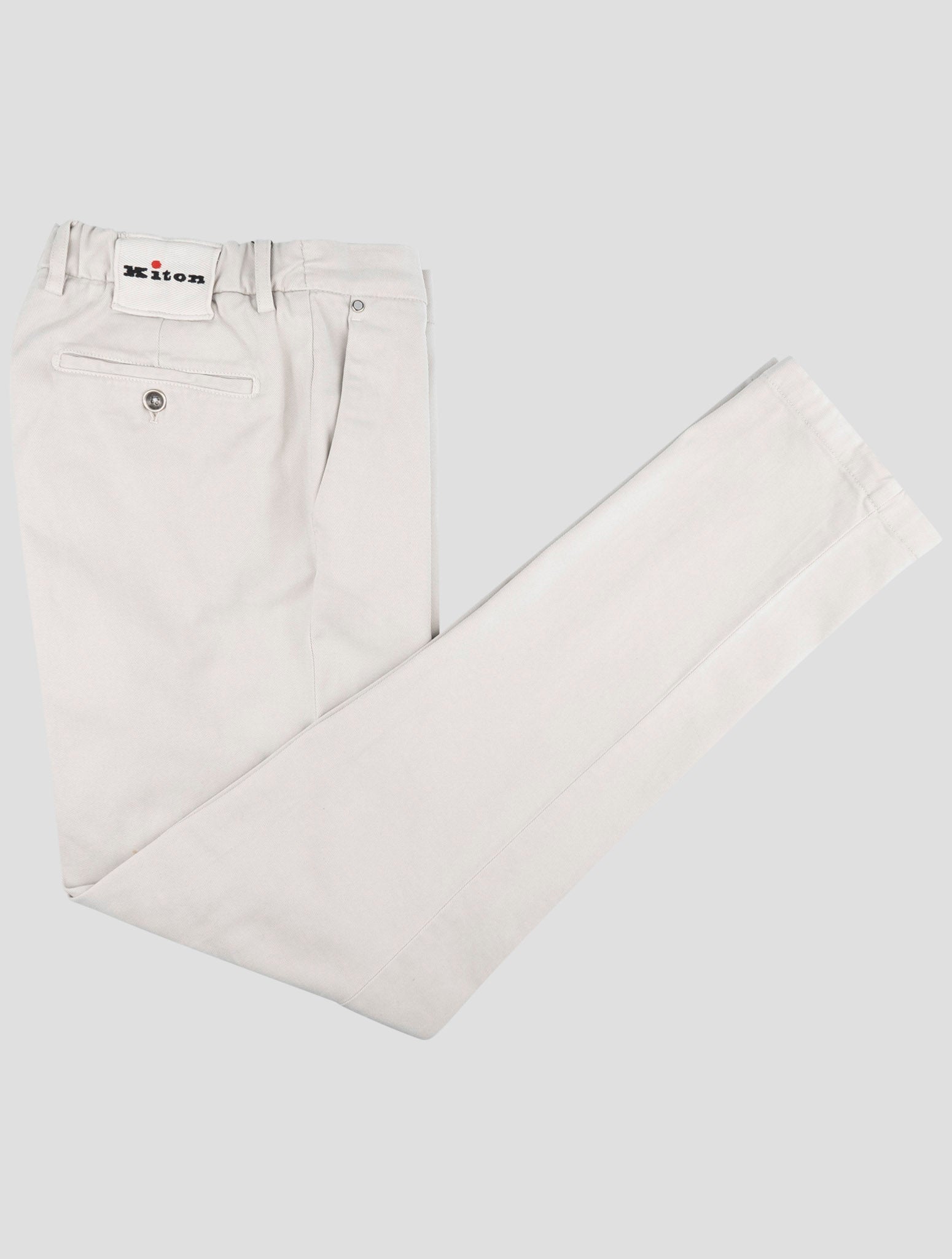 Kiton Gray Cotton Ea Pants