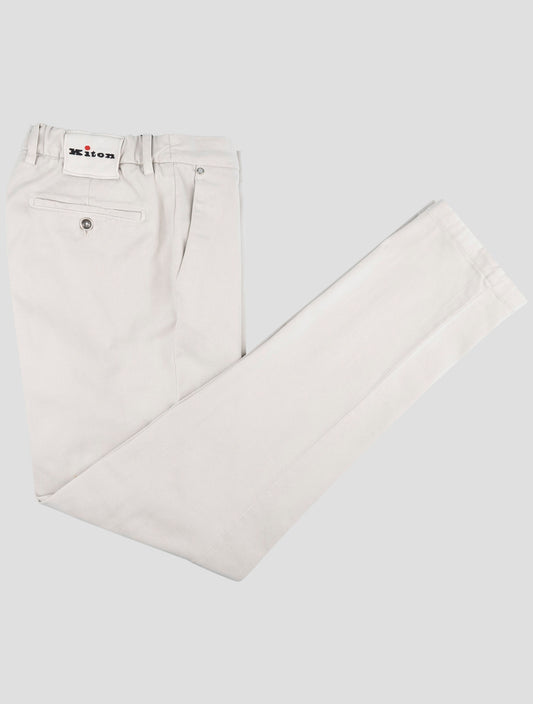 Kiton Gray Cotton Ea Pants