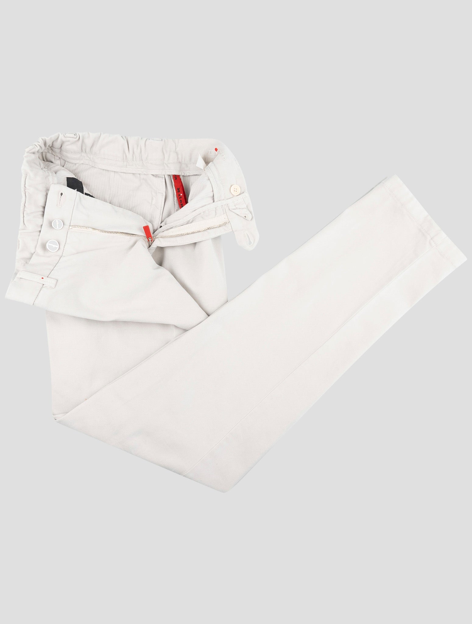 Kiton Gray Cotton Ea Pants