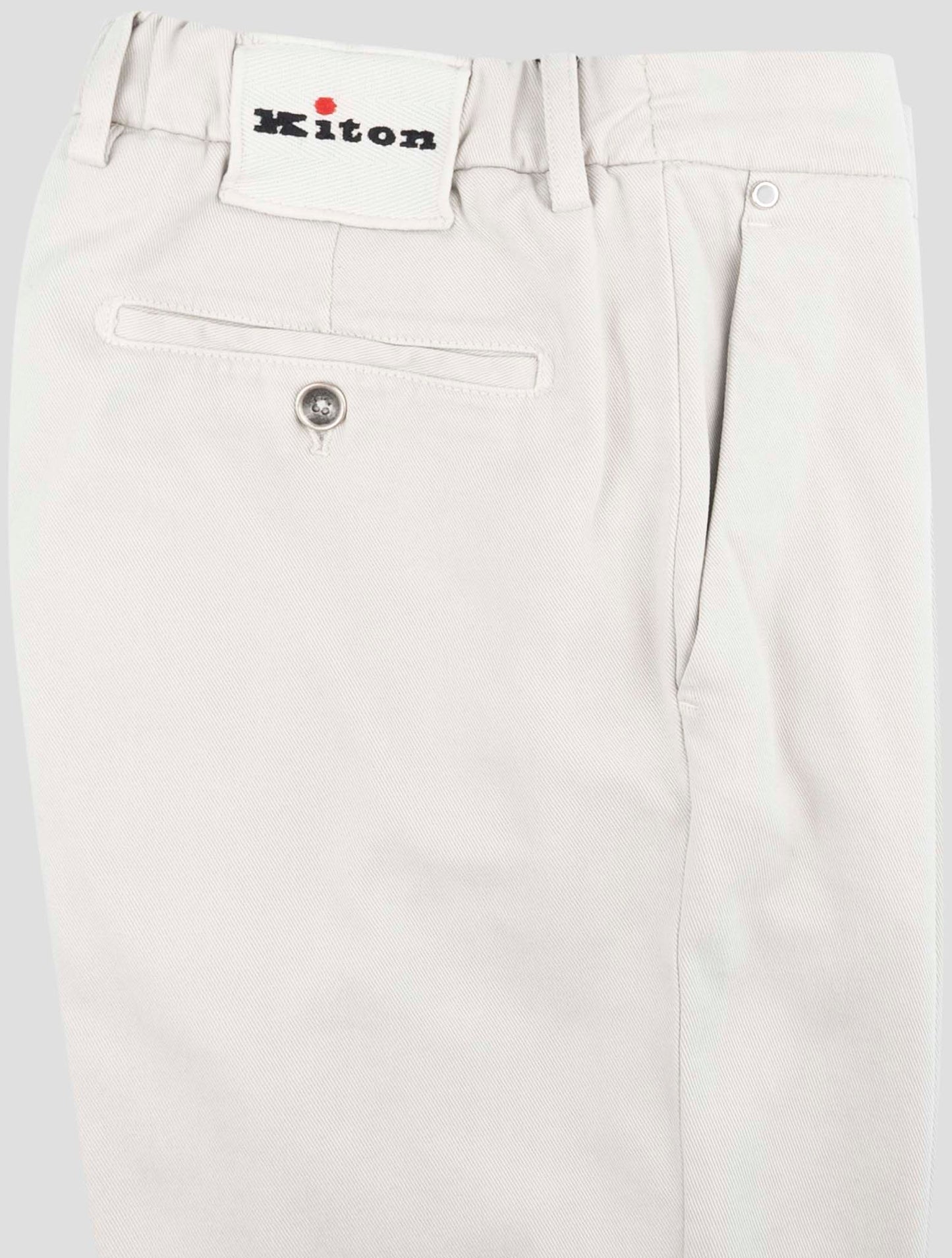 Kiton Gray Cotton Ea Pants