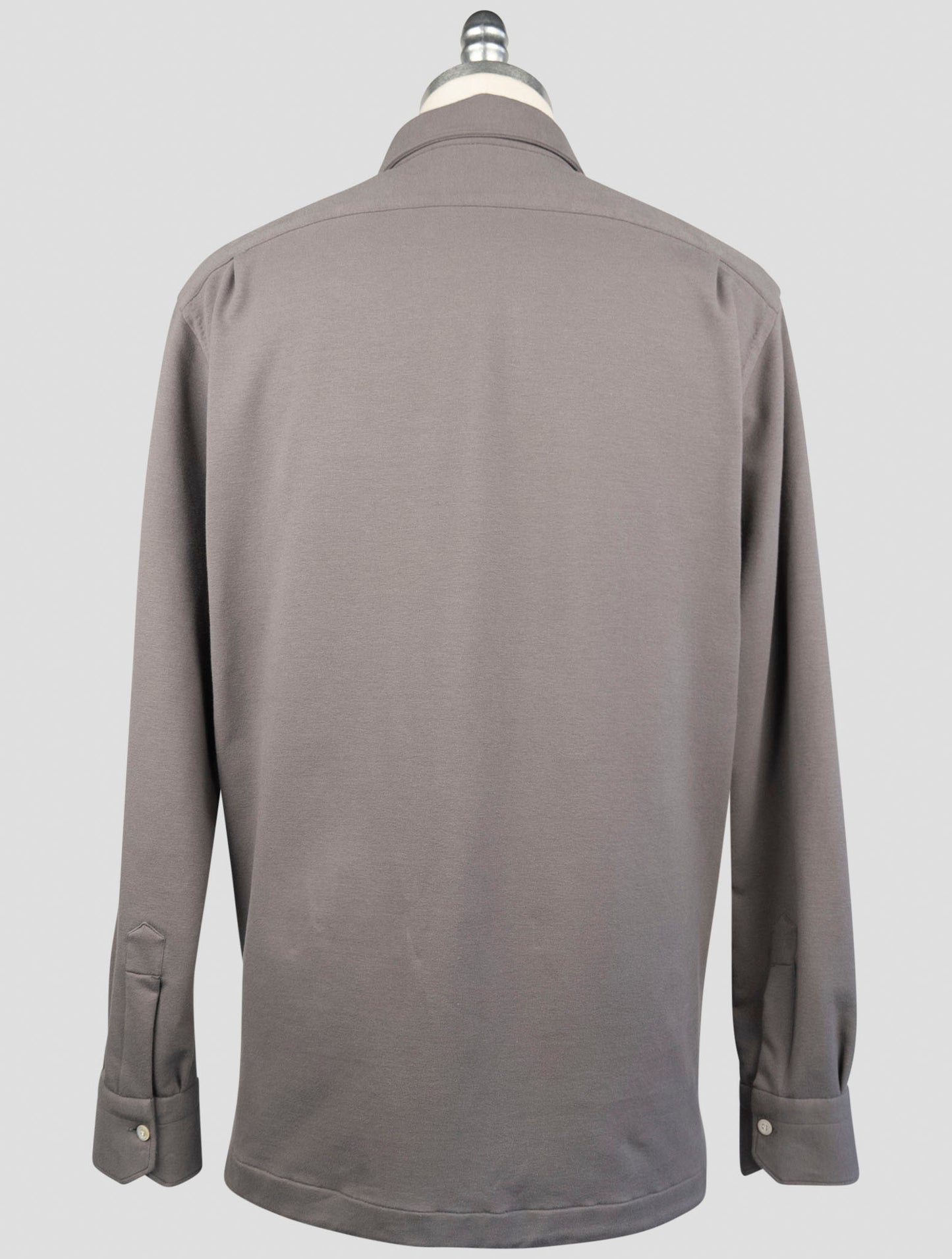 Kiton Taupe Cotton Ea Sweater Polo