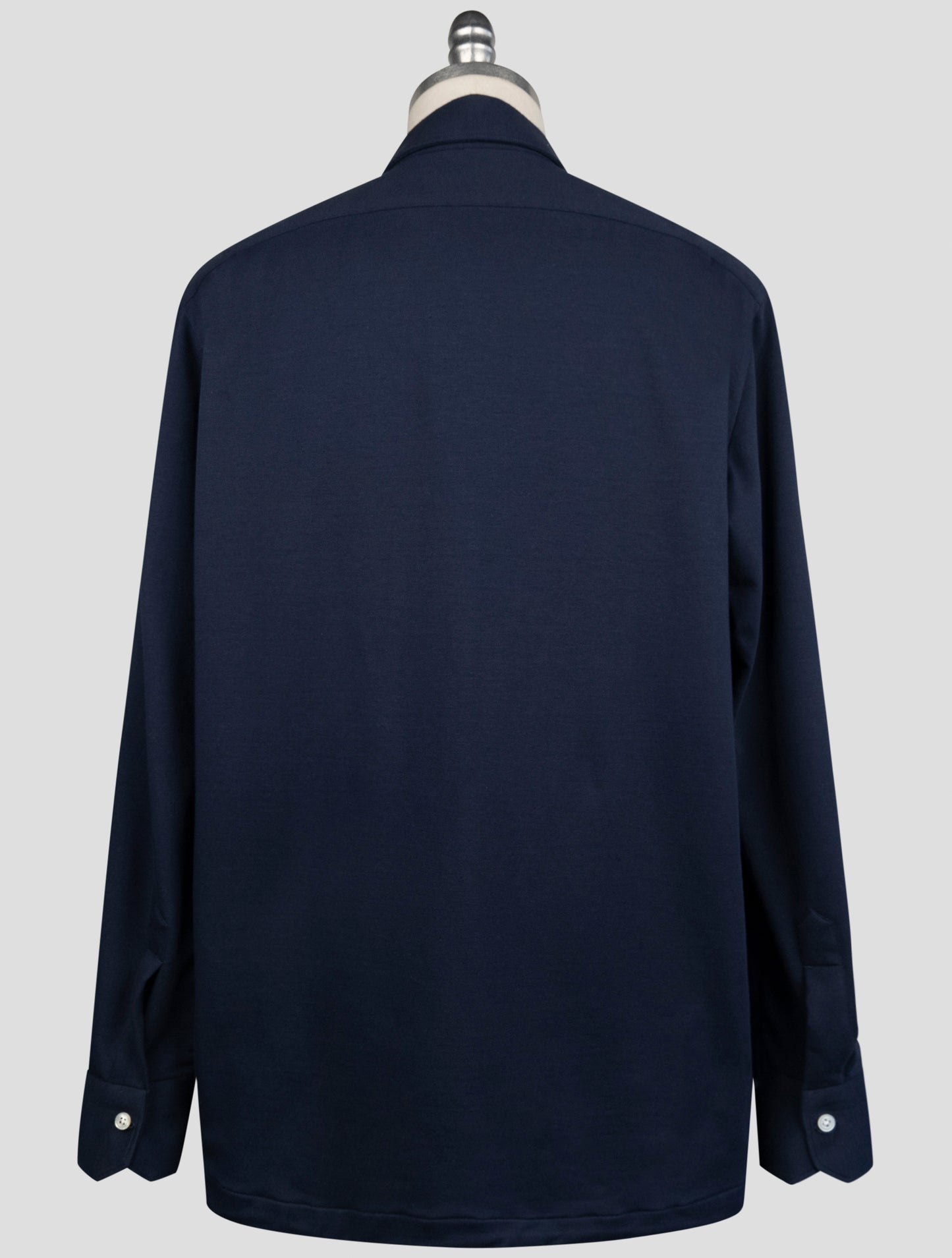 Kiton Blue Cotton Ea Sweater Polo