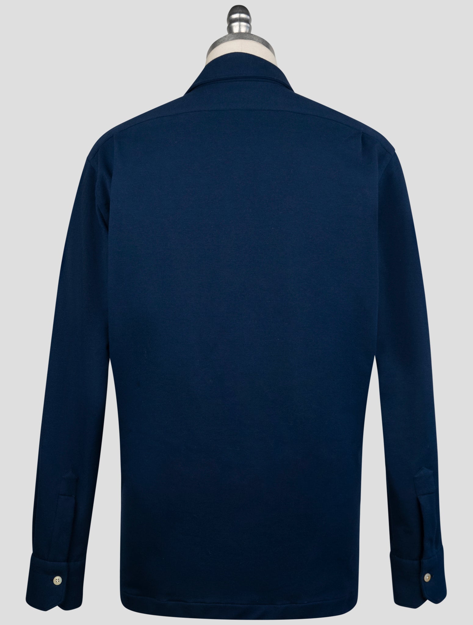Kiton Blue Cotton Ea Sweater Polo