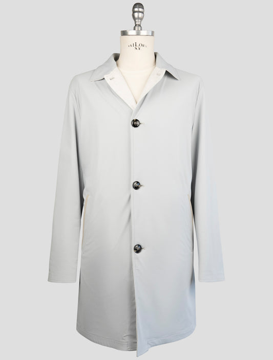 Kiton Gray Pa Ea Reverse Overcoat