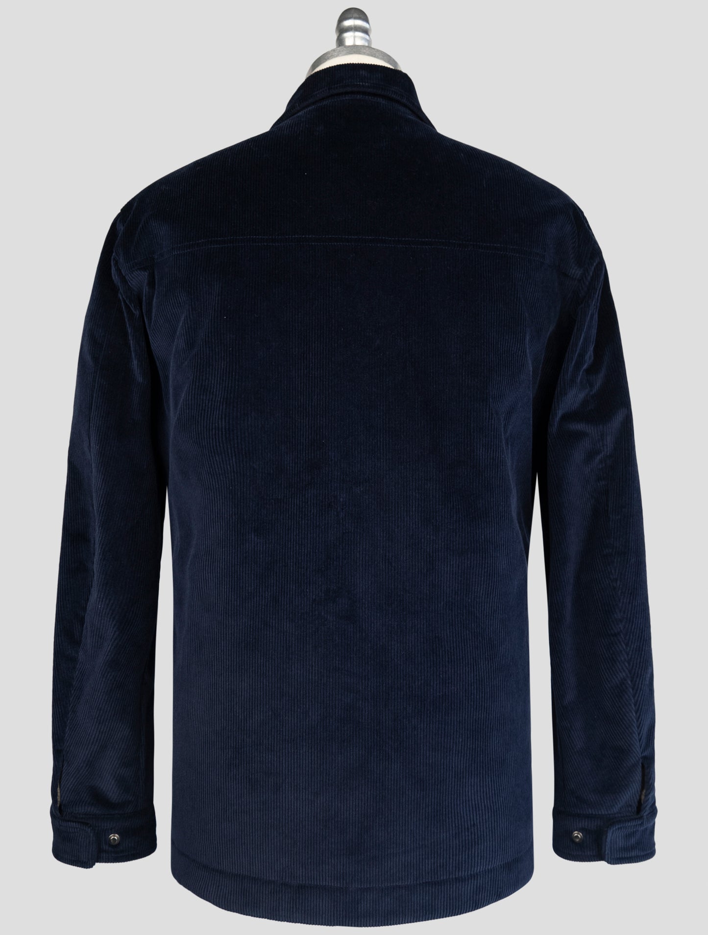 Kiton Blue Virgin Wool Silk Coat
