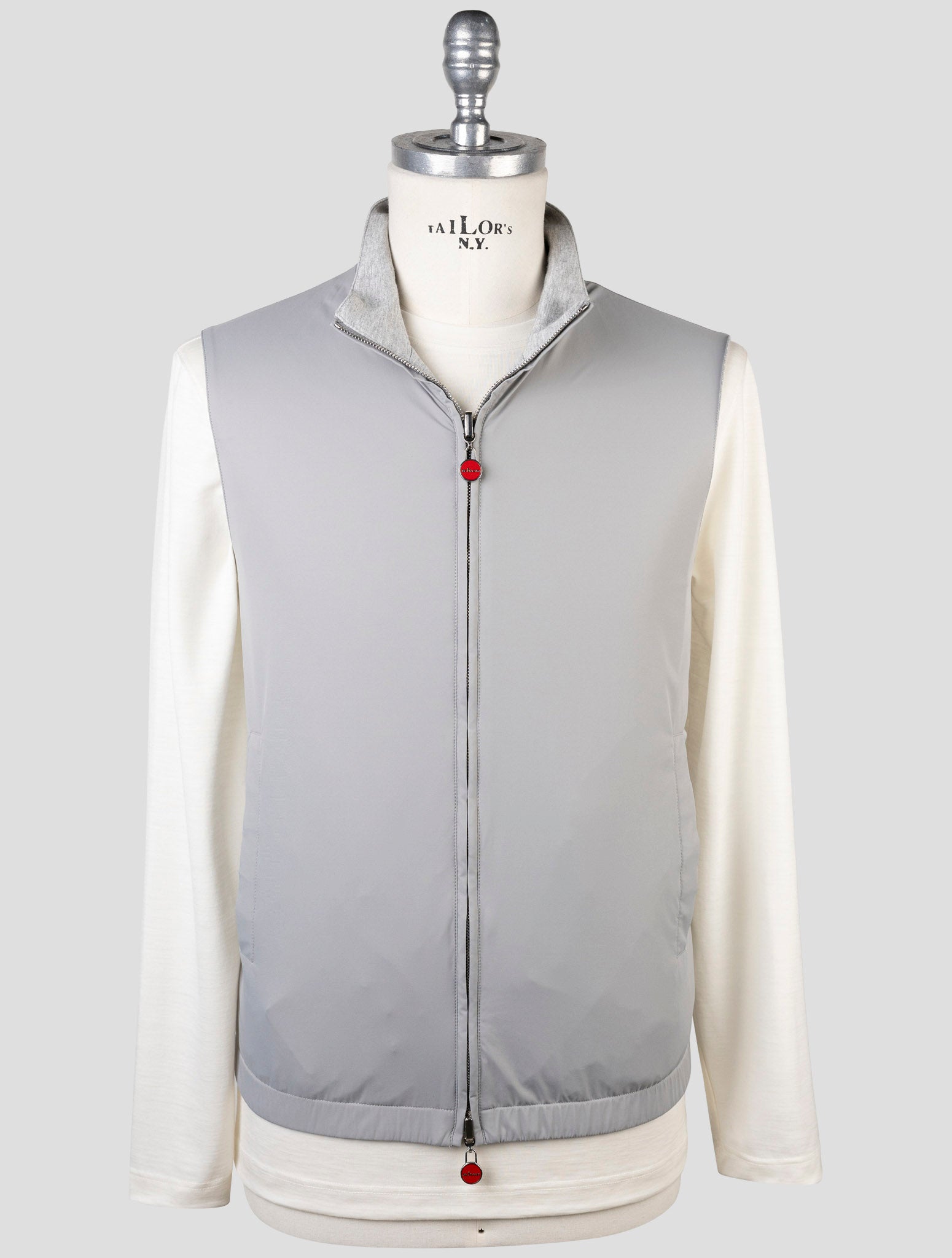 Kiton Gray Pl Viscose Ea Gilet
