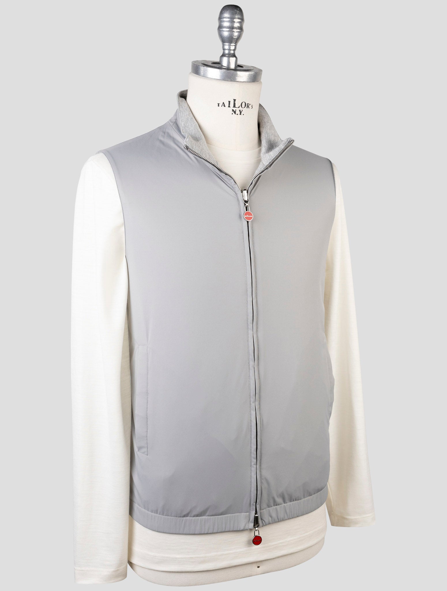 Kiton Gray Pl Viscose Ea Gilet