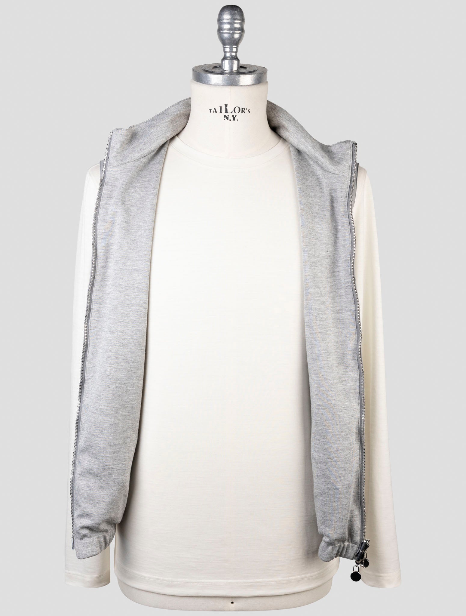 Kiton Gray Pl Viscose Ea Gilet