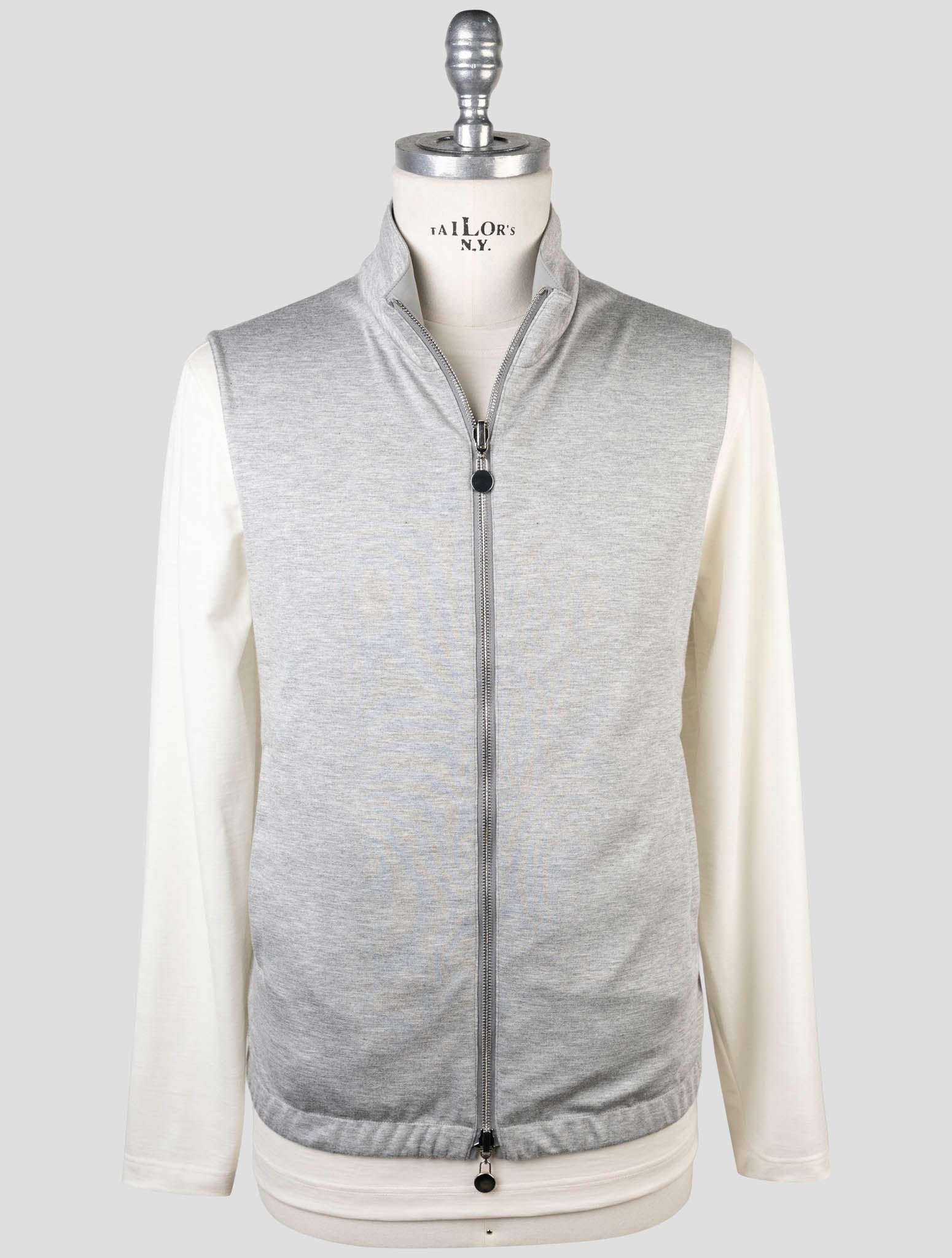 Kiton Gray Pl Viscose Ea Gilet