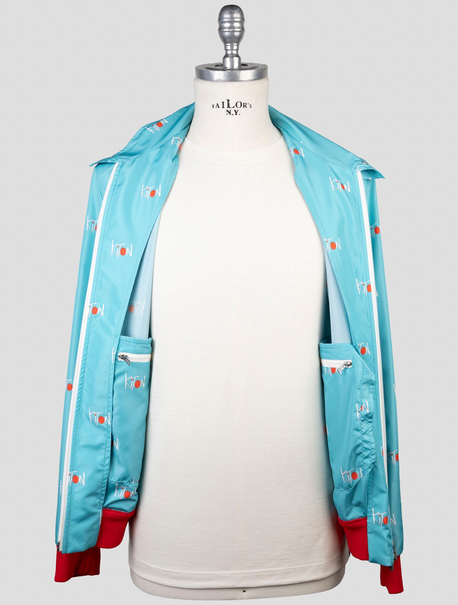 Kiton Light Green Pl Coat