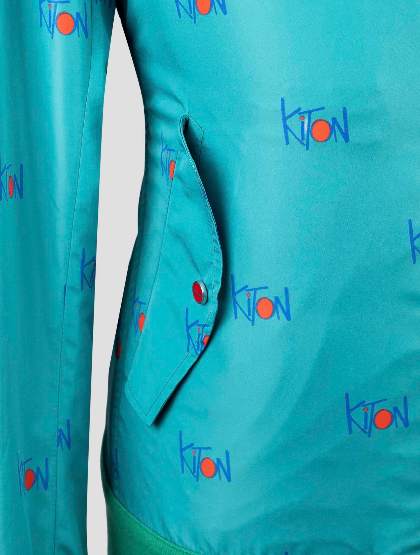 Kiton Light Green Pl Coat