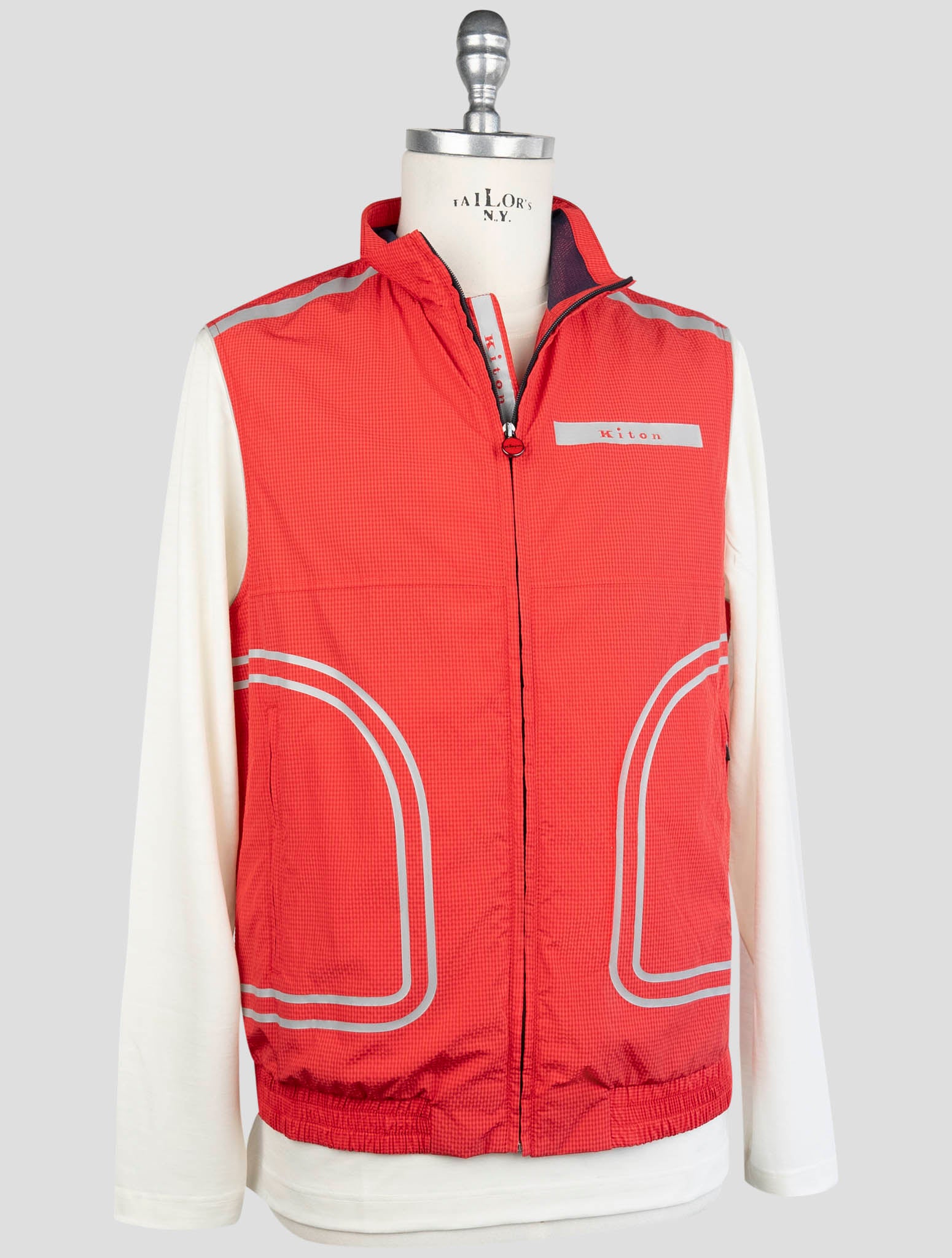 Kiton Red Pl Pa Gilet