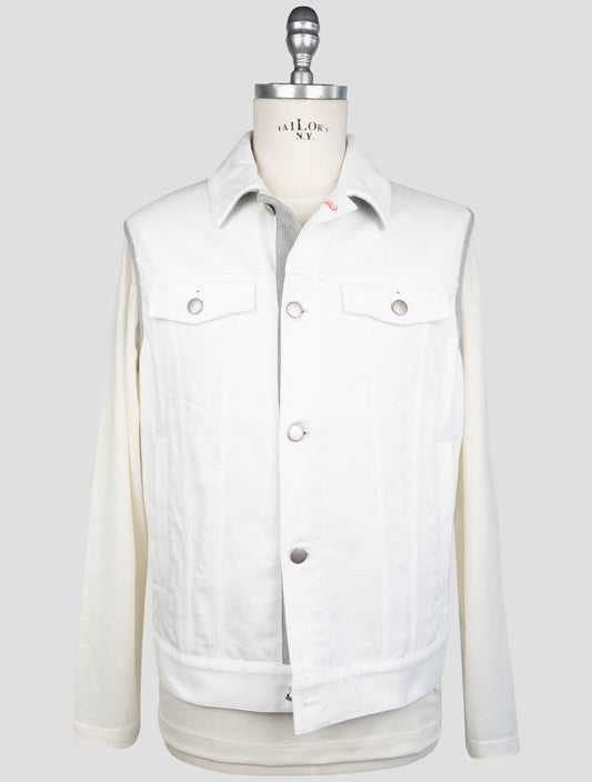 Kiton White Cotton Gilet