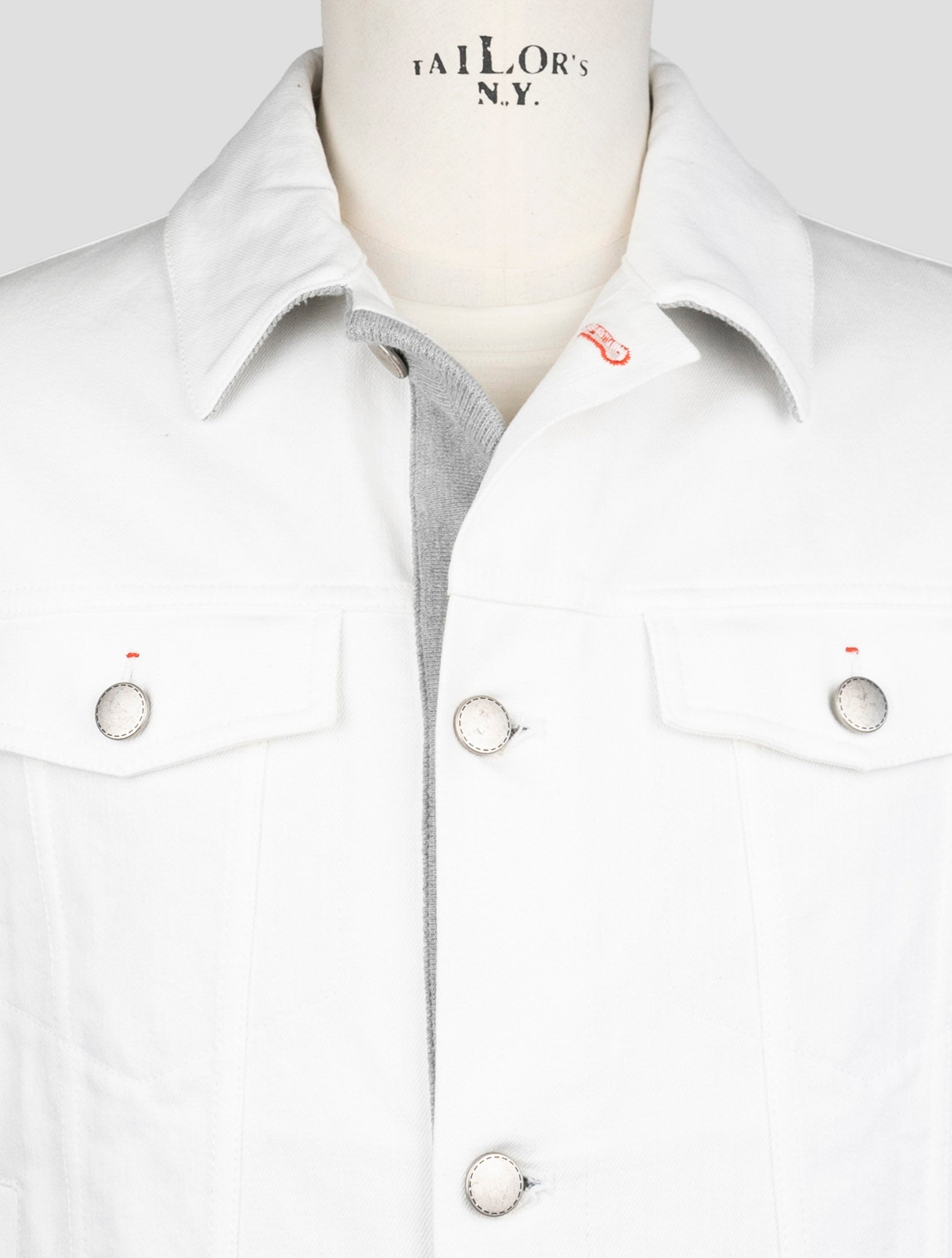 Kiton White Cotton Gilet
