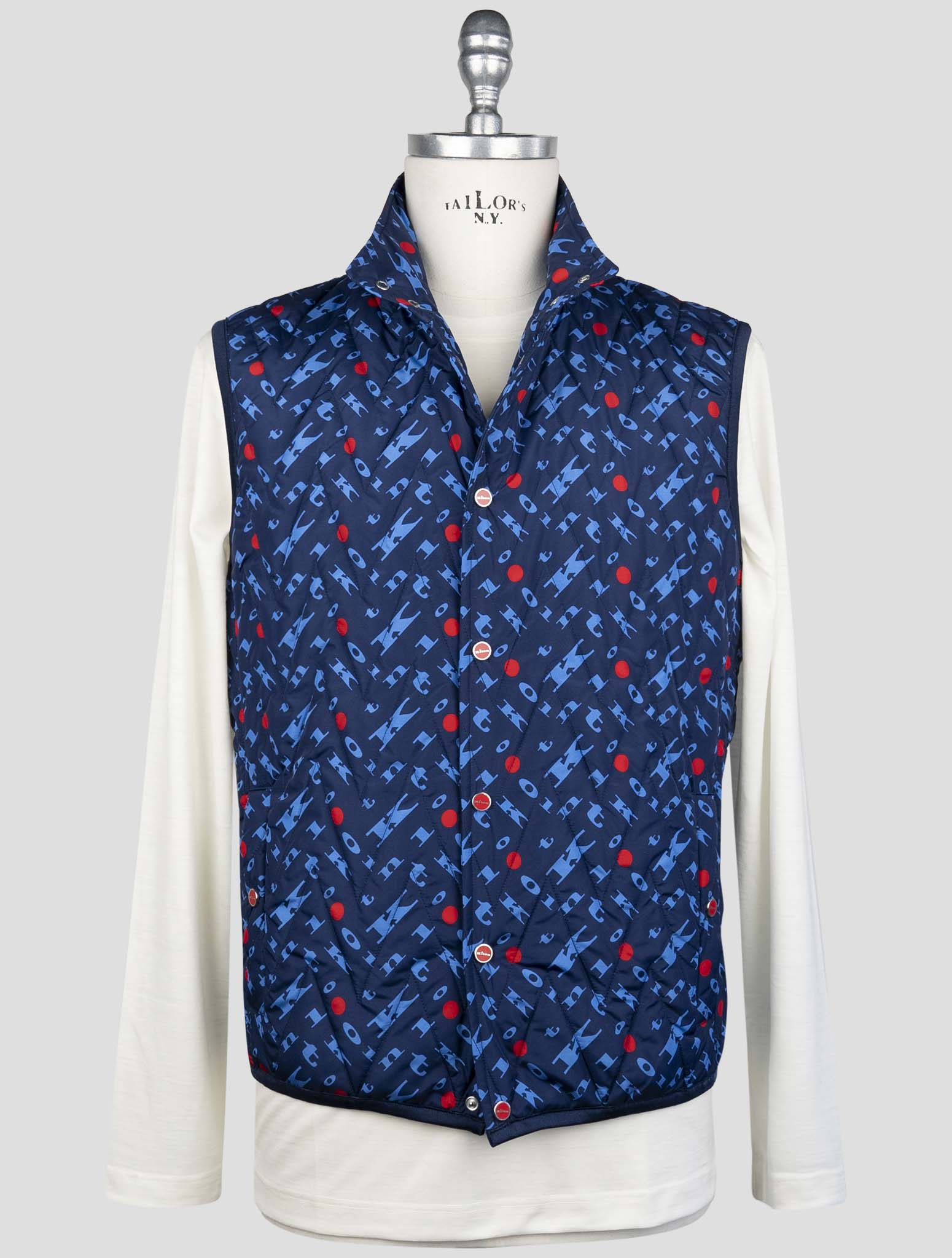 Kiton Blue Pl Gilet