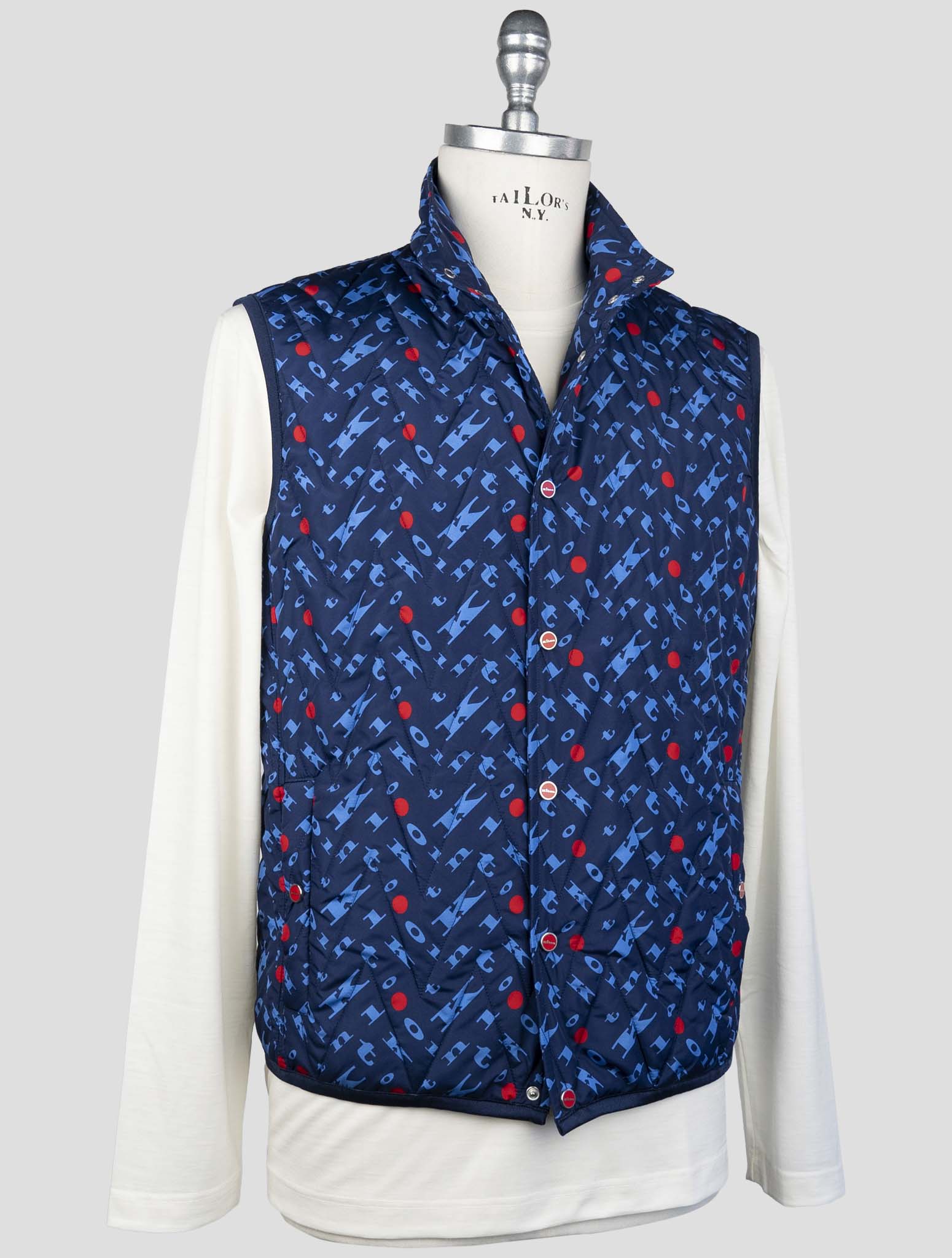 Kiton Blue Pl Gilet