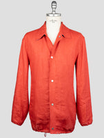 Kiton Red Linen Coat