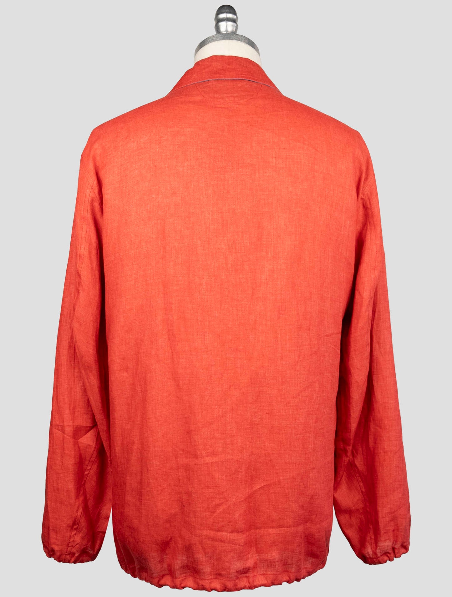 Kiton Red Linen Coat