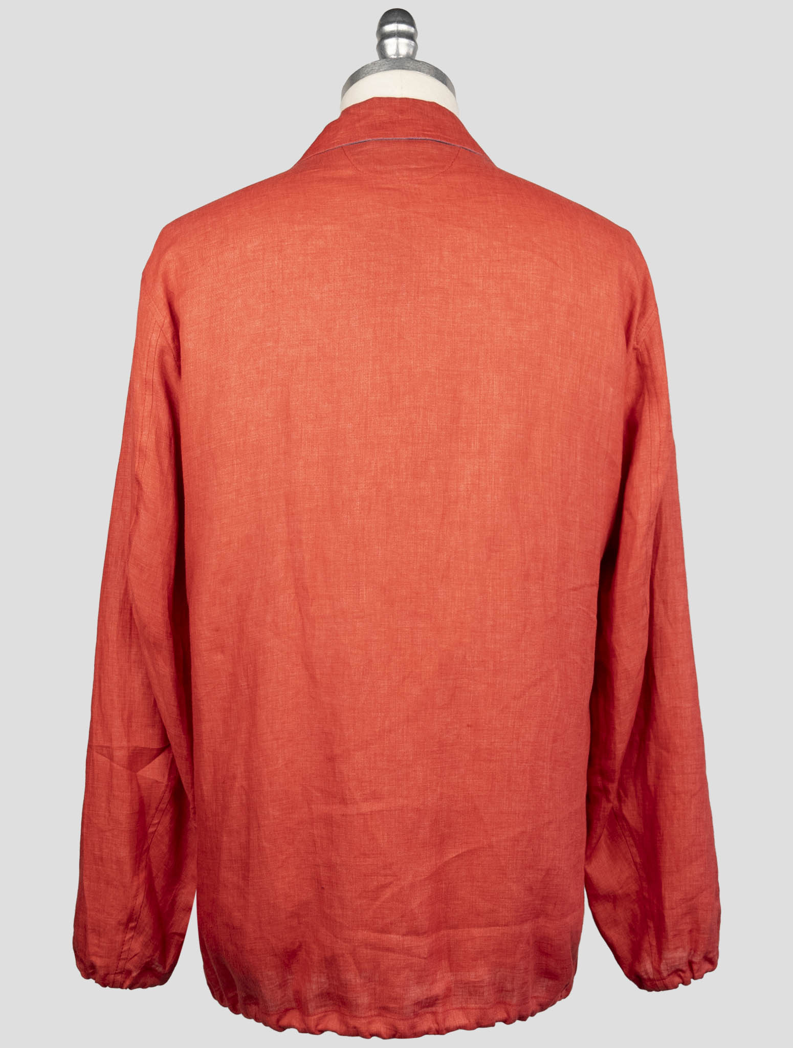 Kiton Red Linen Coat