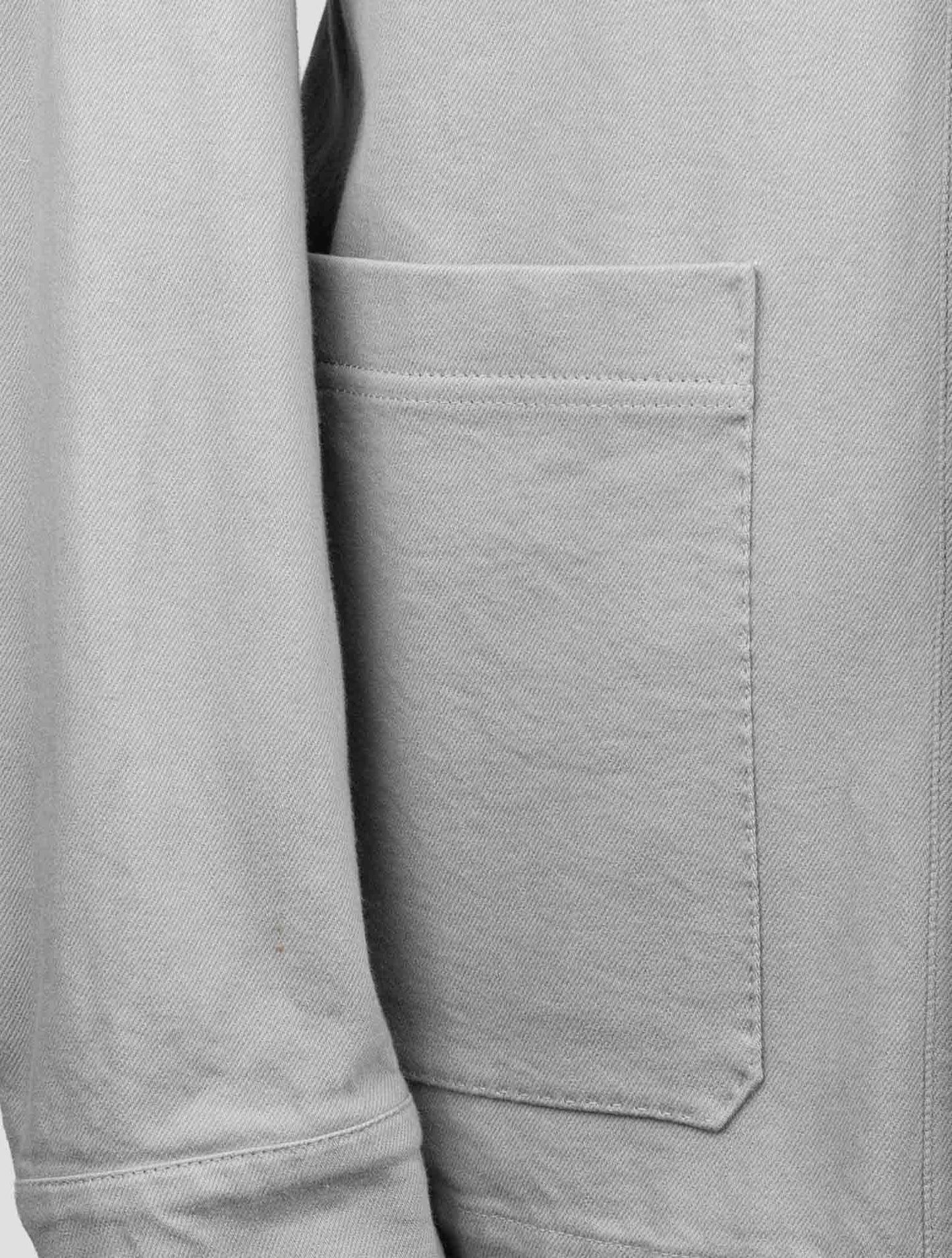 Kiton Gray Cotton Ea Coat
