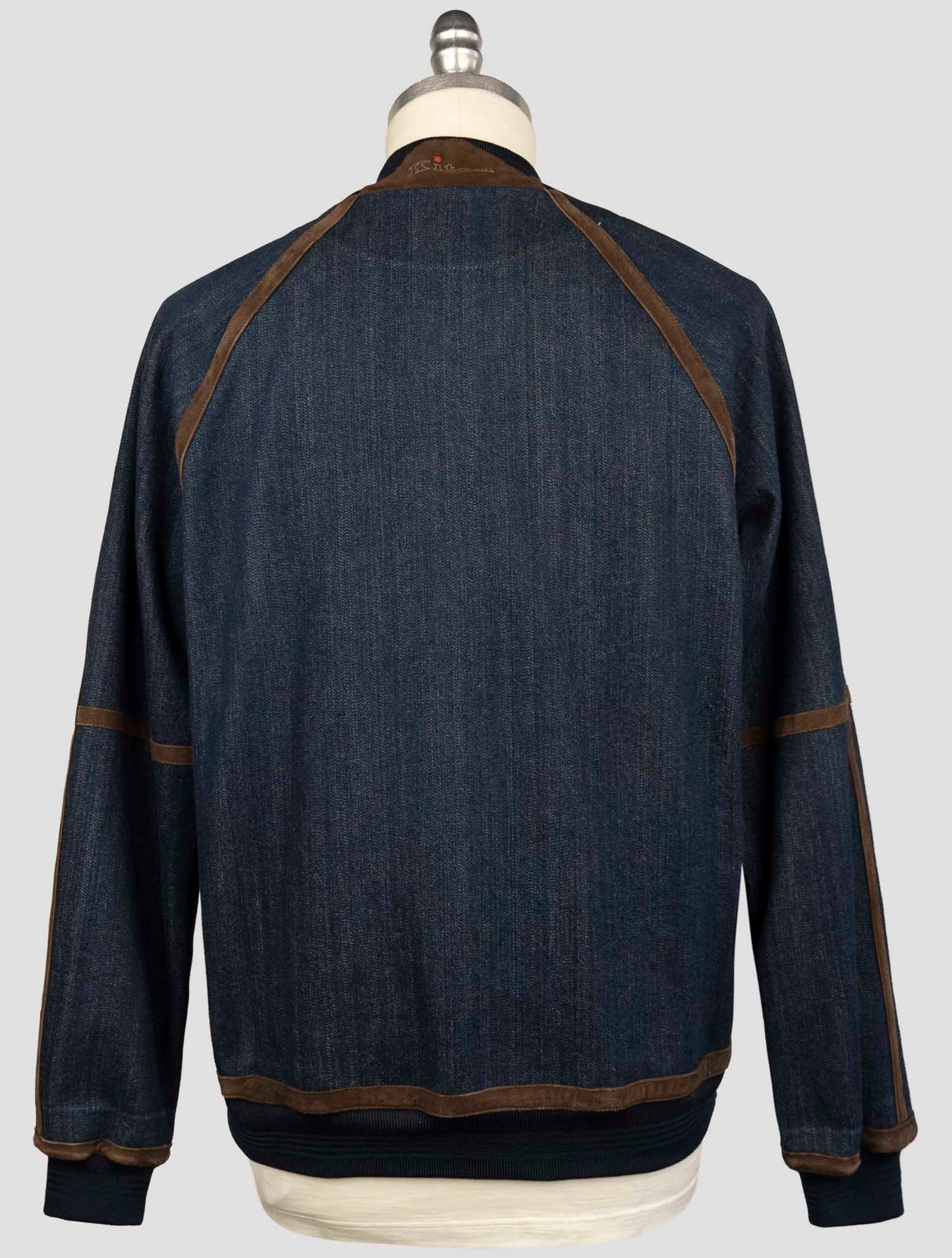 Kiton Blue Cotton Ea Coat
