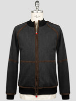 Kiton Blue Cotton Ea Coat
