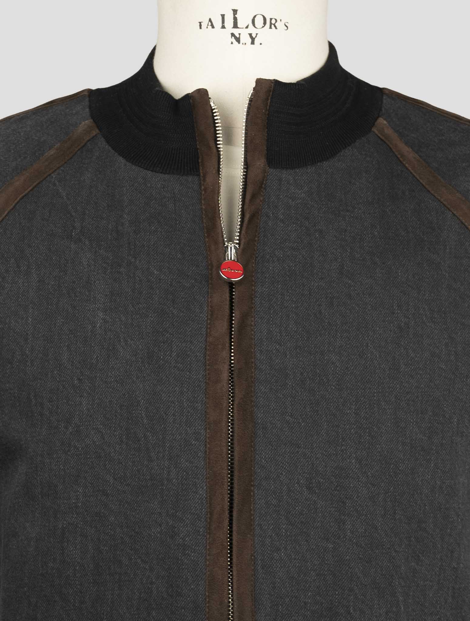 Kiton Blue Cotton Ea Coat
