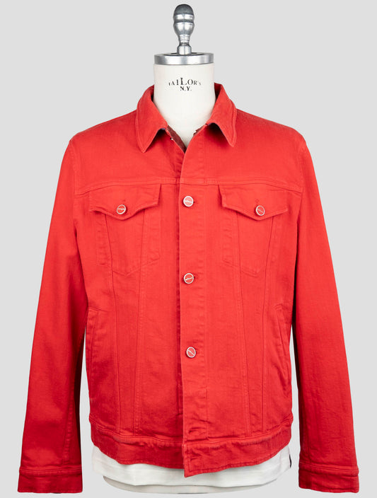 Kiton Red Cotton Ea Coat