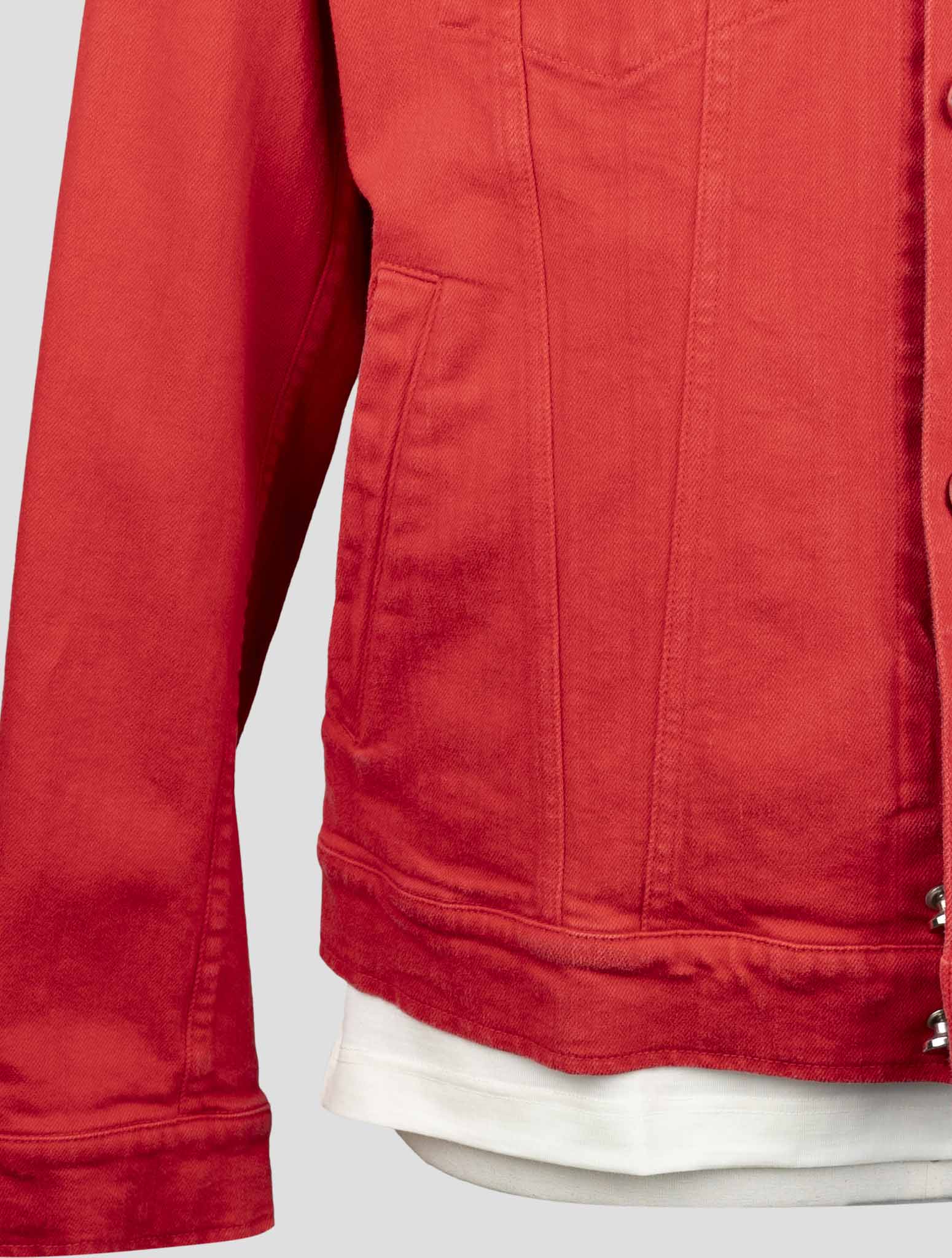 Kiton Red Cotton Ea Coat