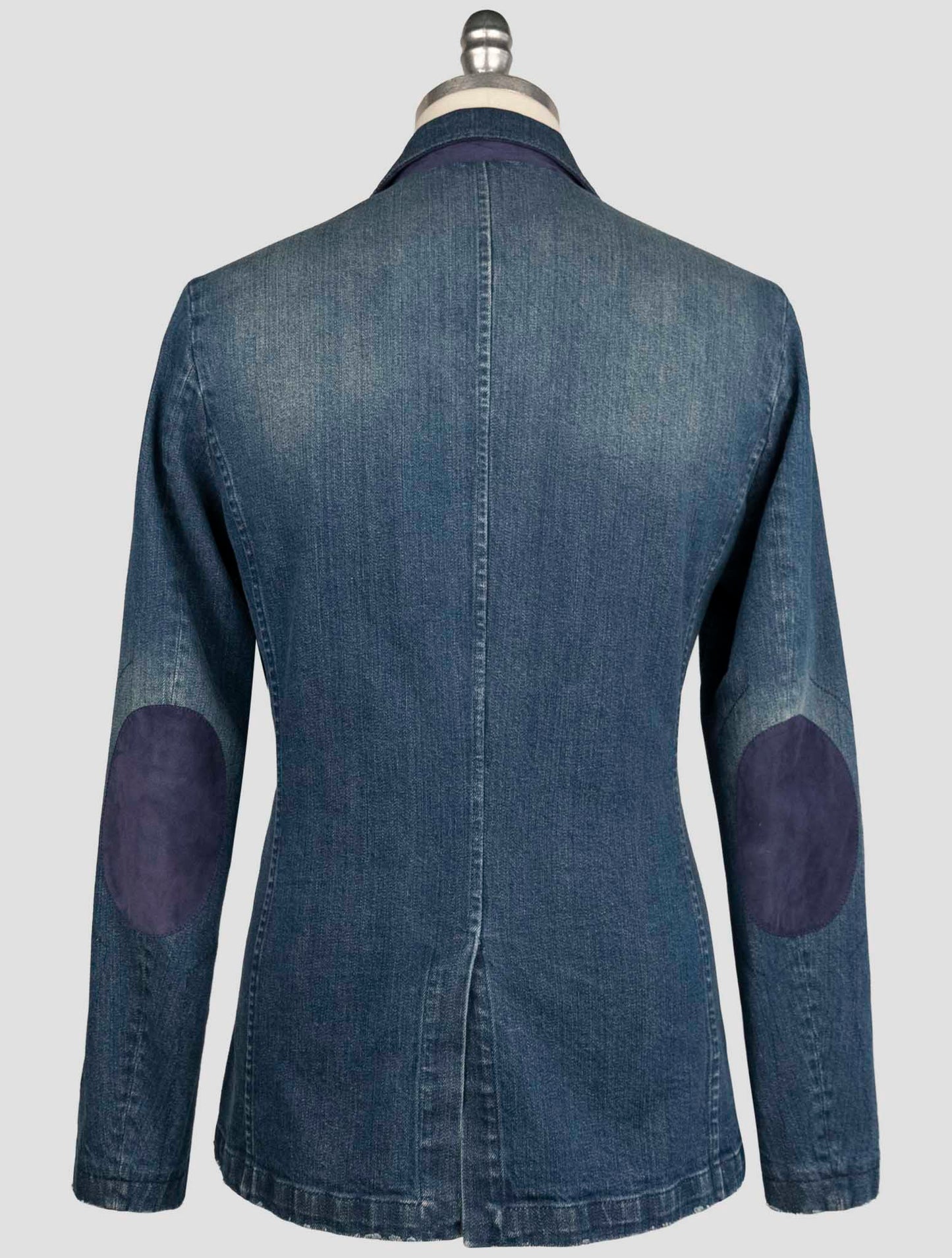 Kiton Blue Cotton Ea Coat