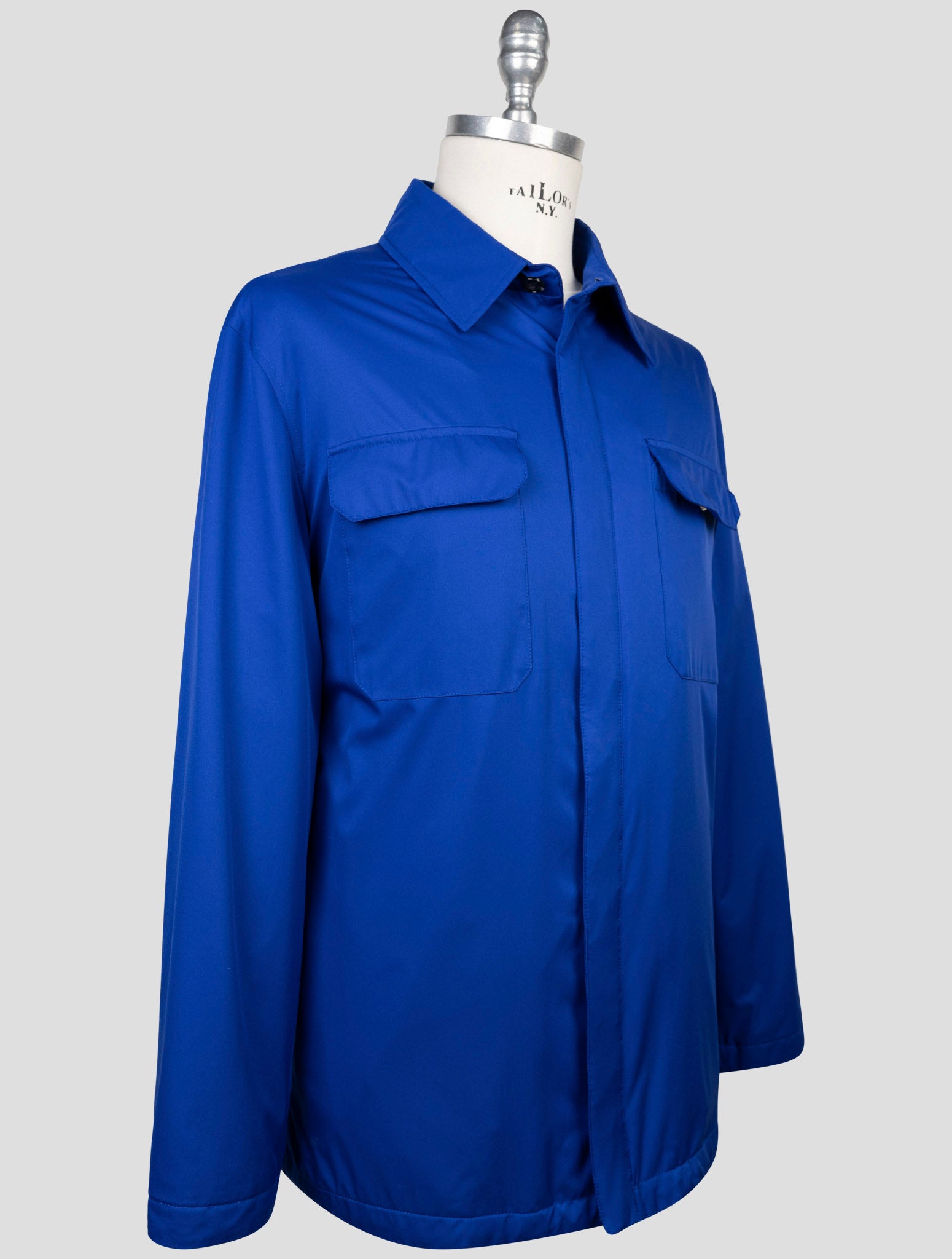 Kiton Blue Pl Coat