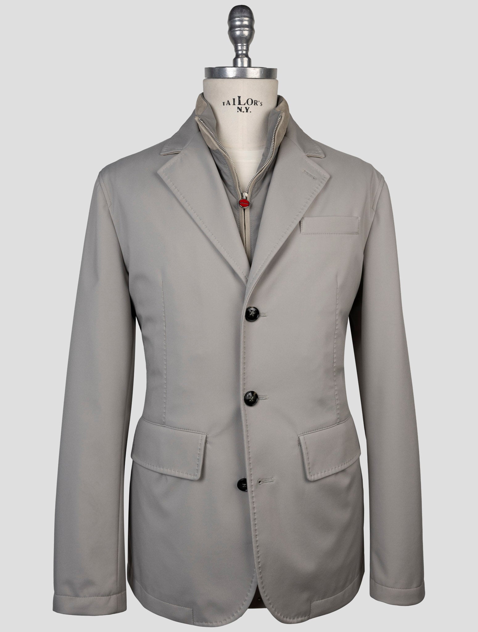 Kiton Gray Pa Ea Coat