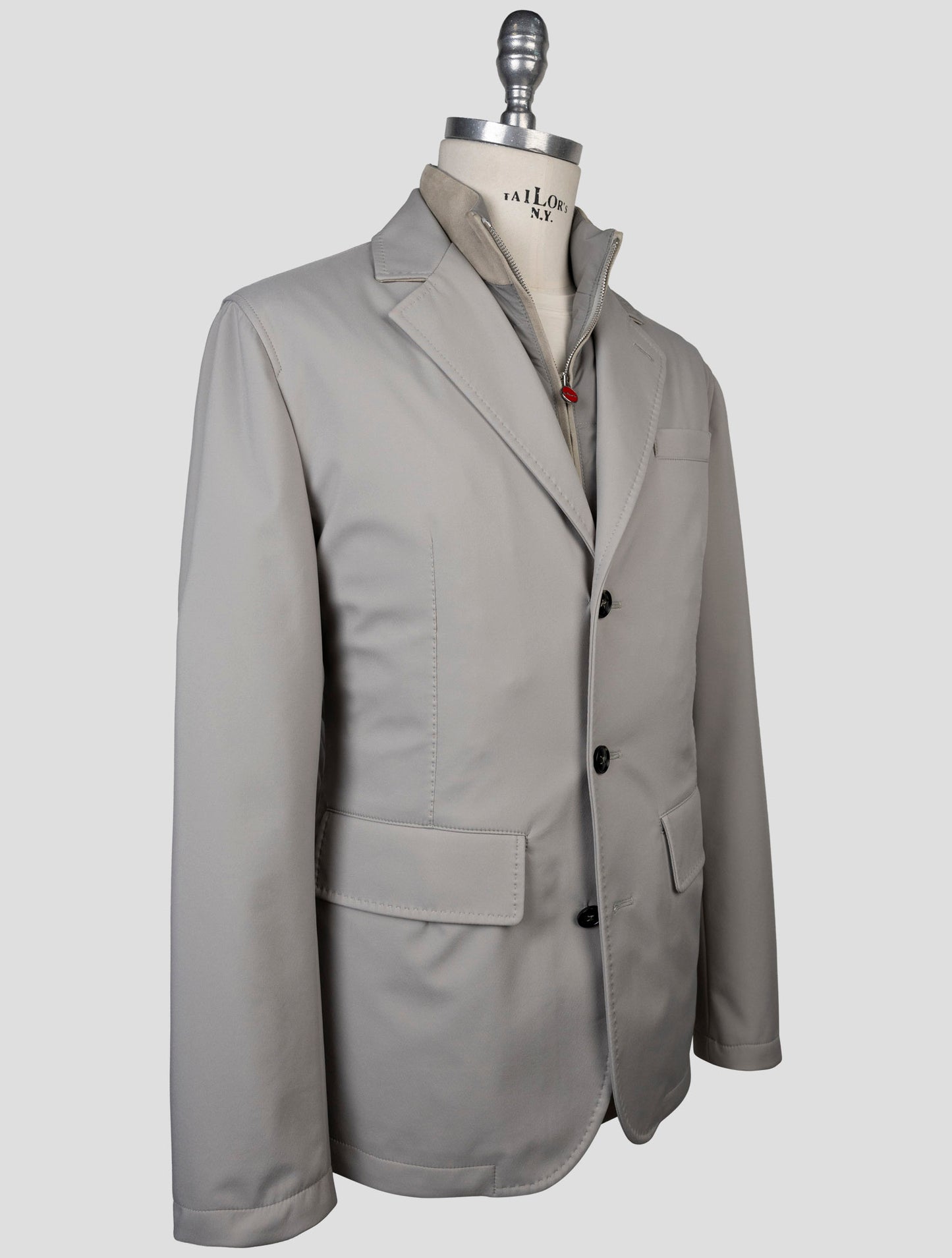 Kiton Gray Pa Ea Coat