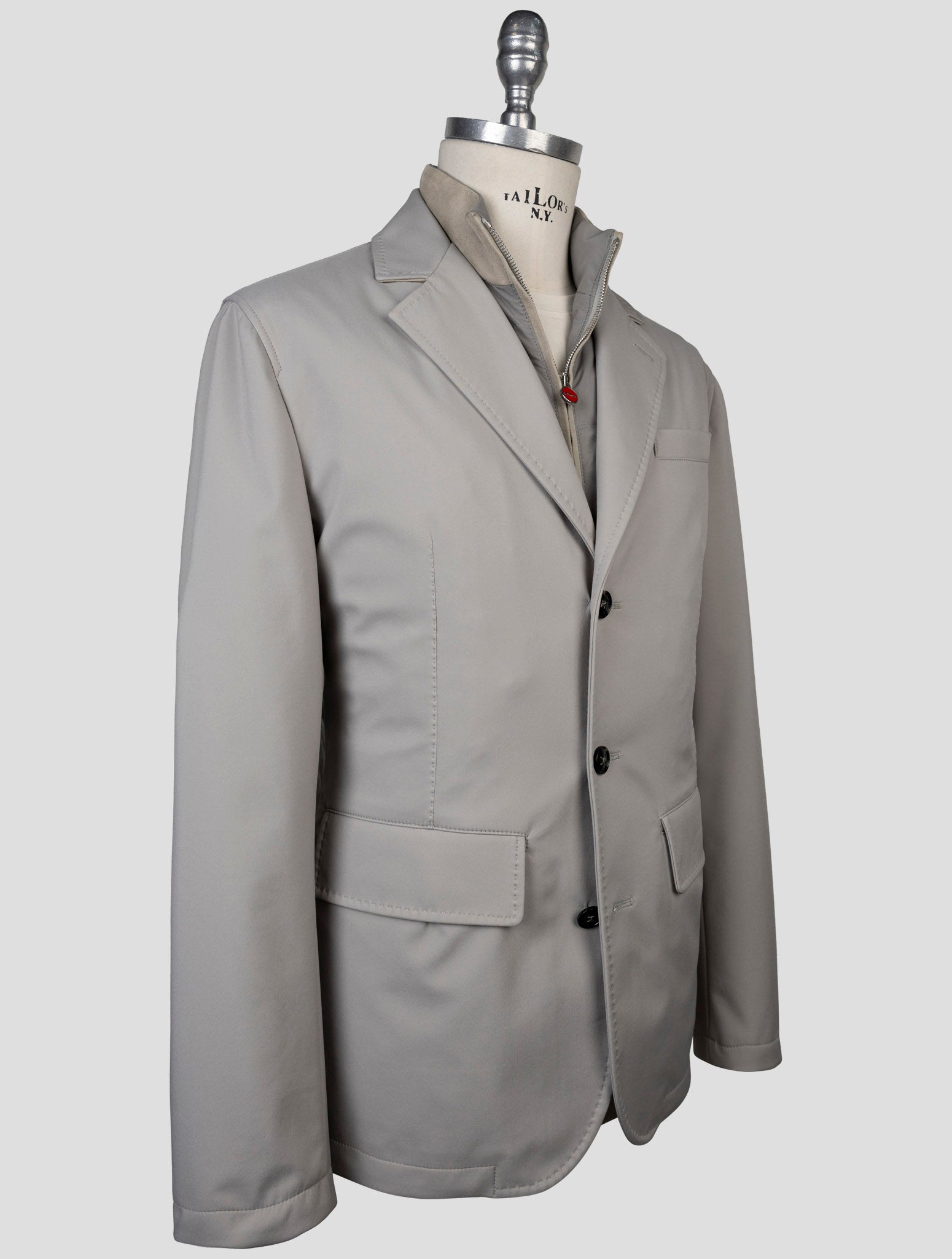 Kiton Gray Pa Ea Coat