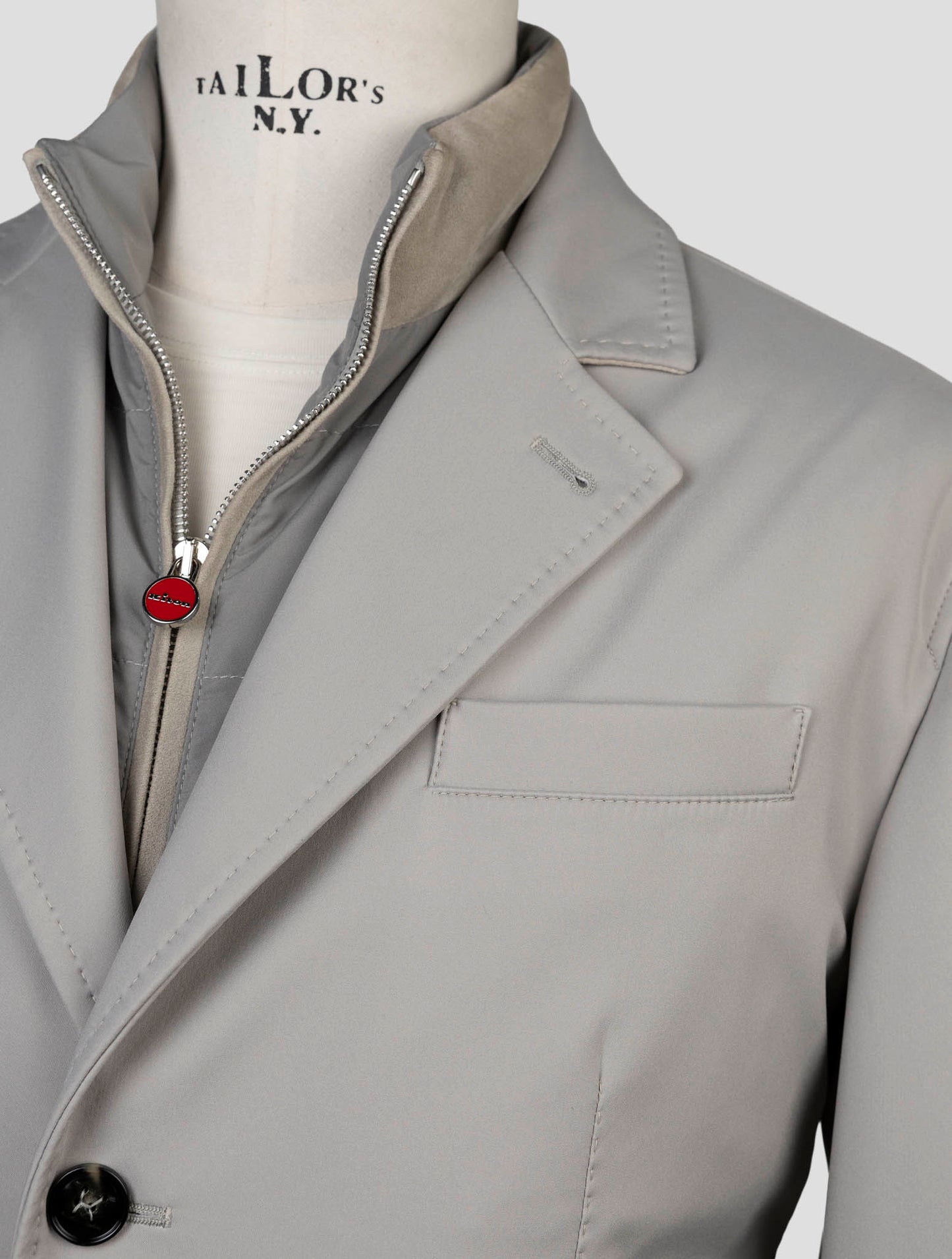 Kiton Gray Pa Ea Coat