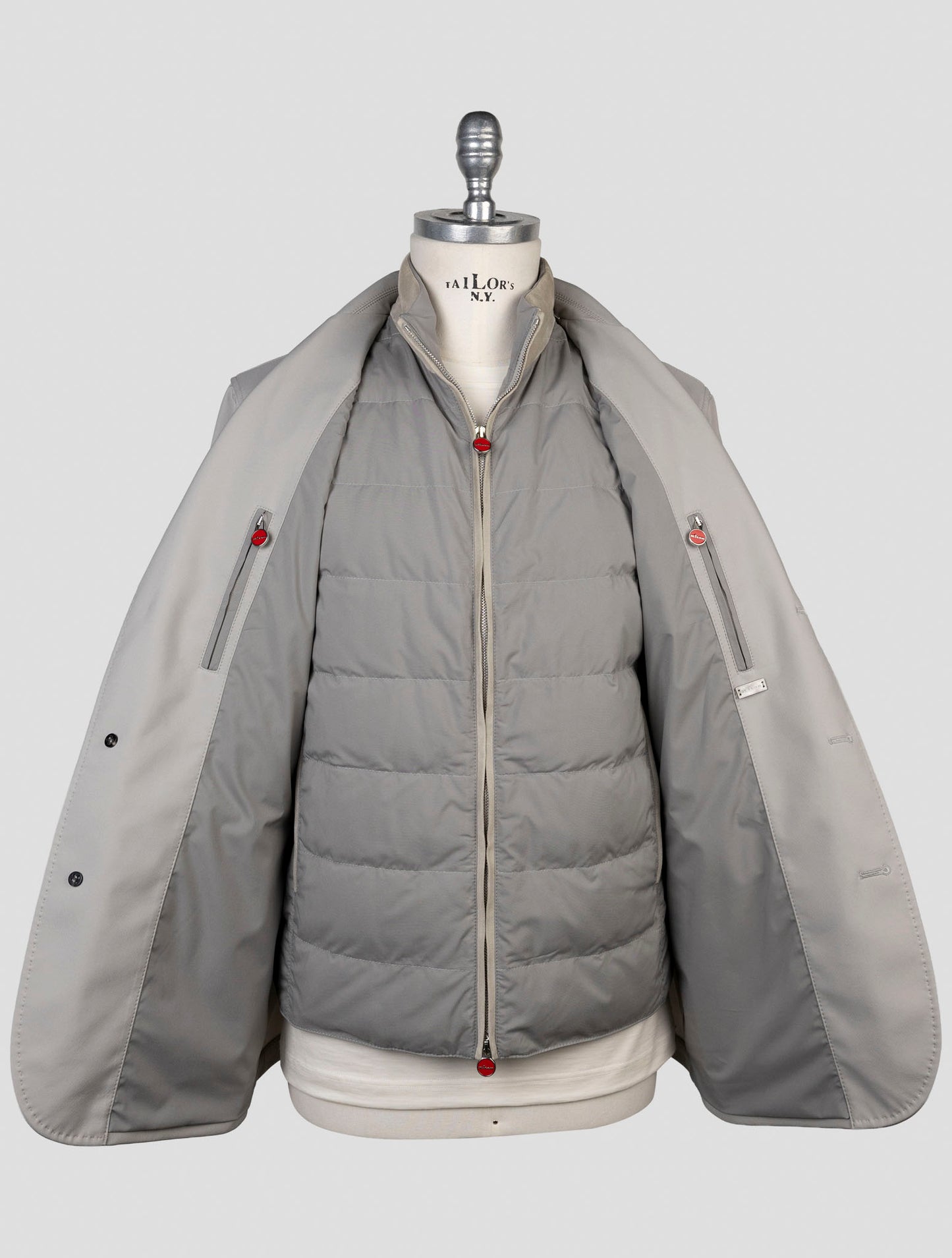 Kiton Gray Pa Ea Coat
