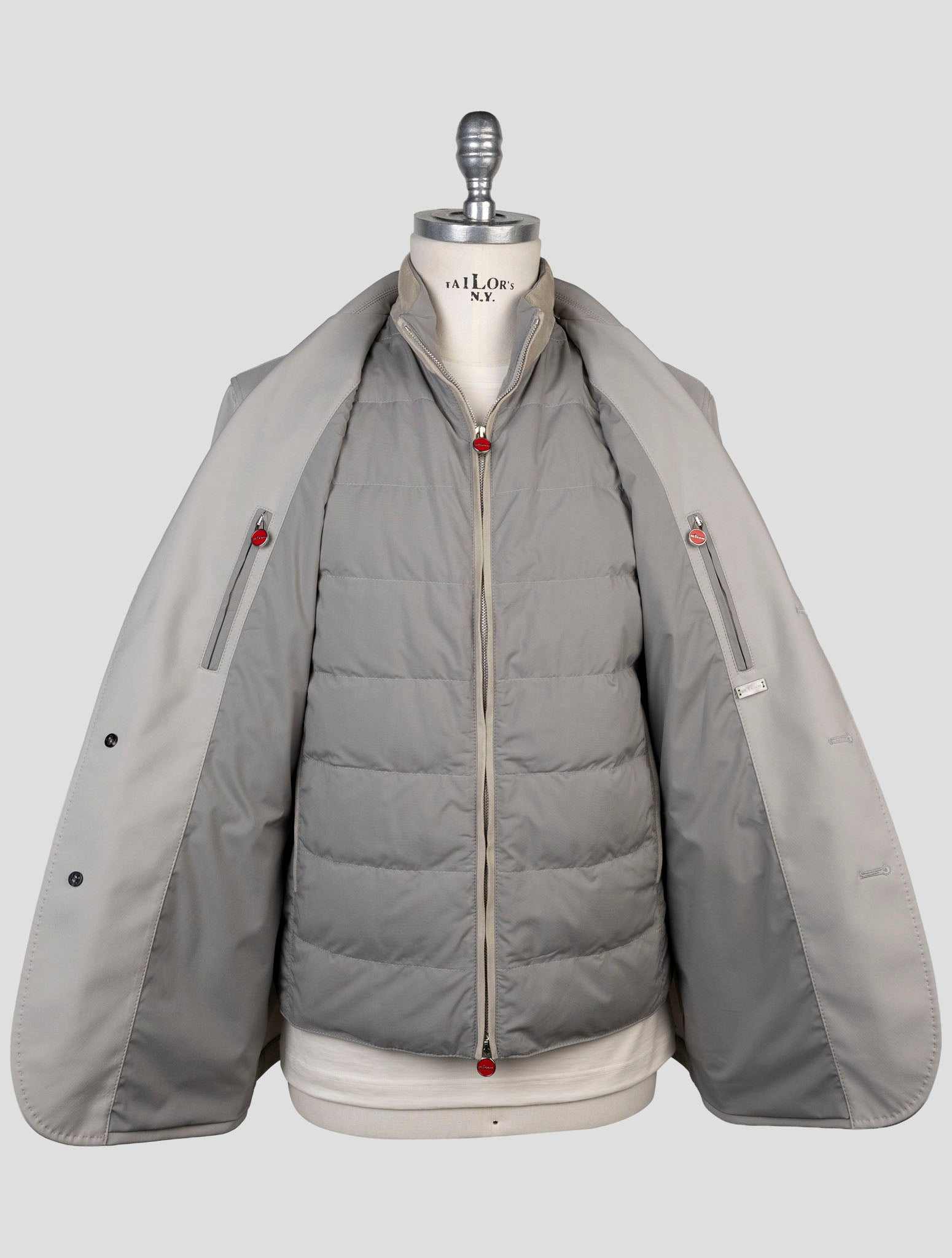 Kiton Gray Pa Ea Coat