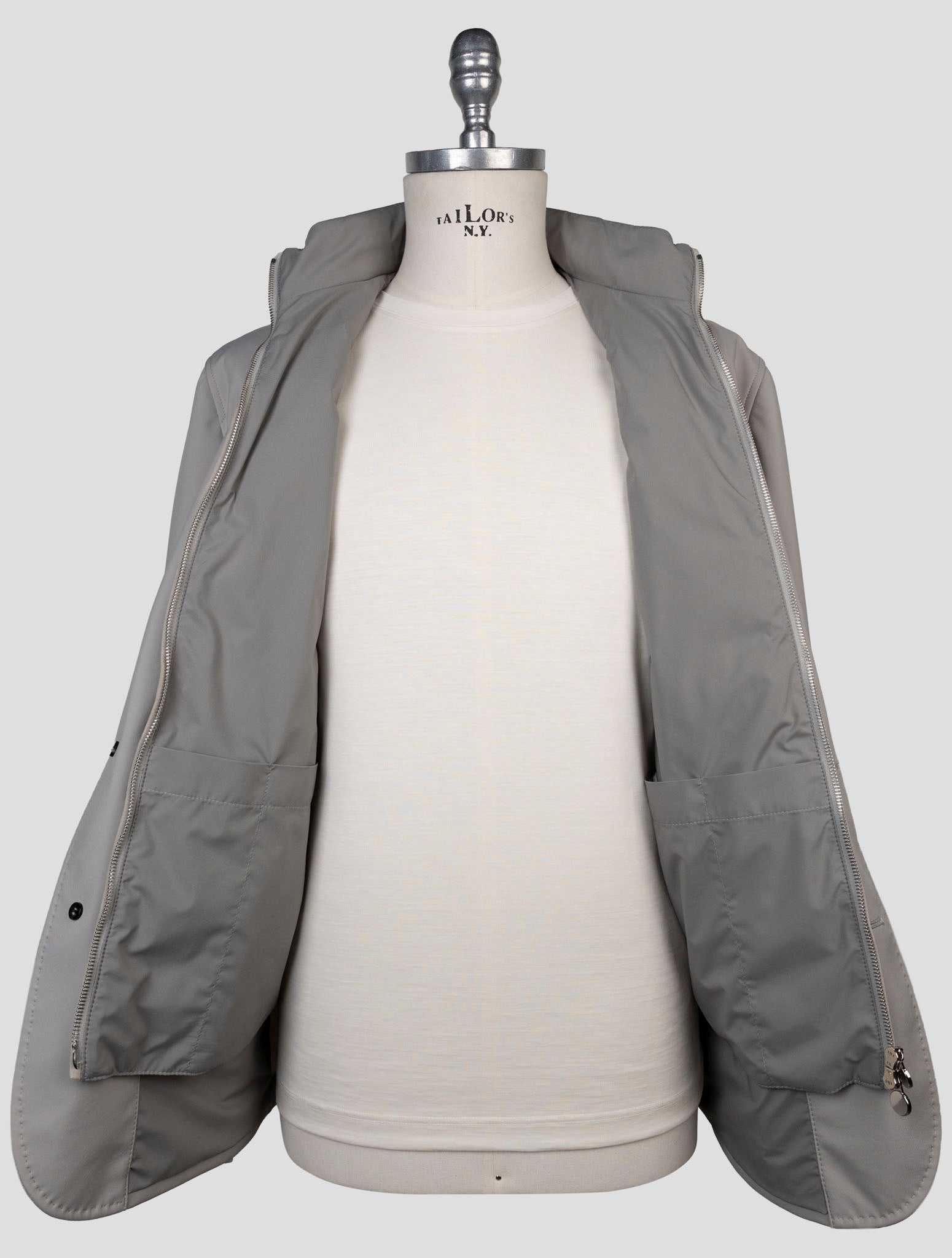 Kiton Gray Pa Ea Coat