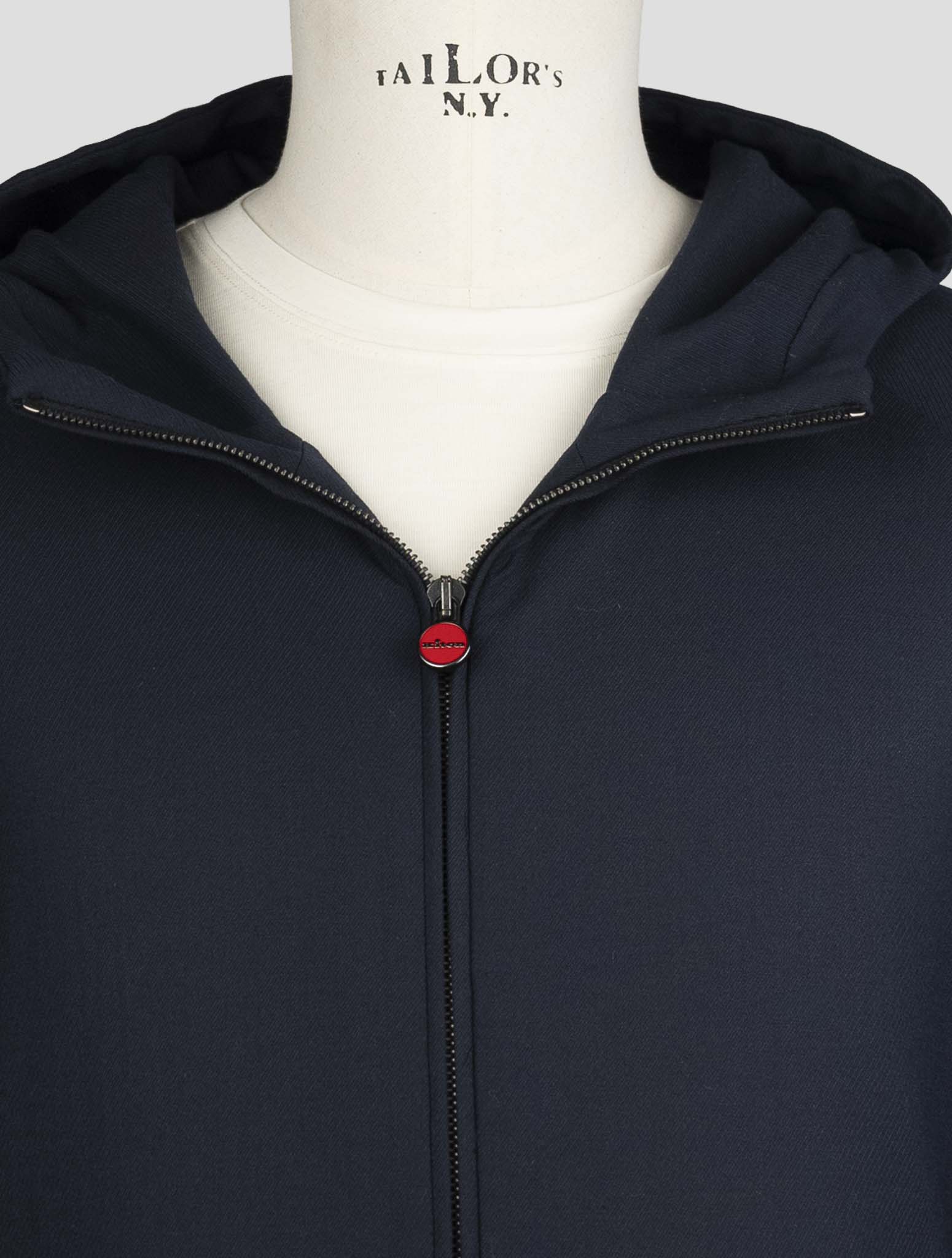 Kiton Blue Wool Ea Pa Coat