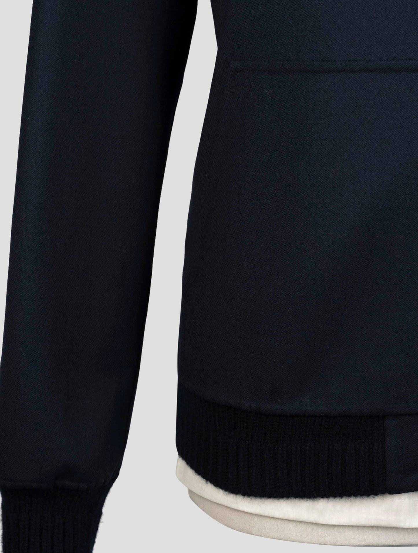 Kiton Blue Wool Ea Pa Coat