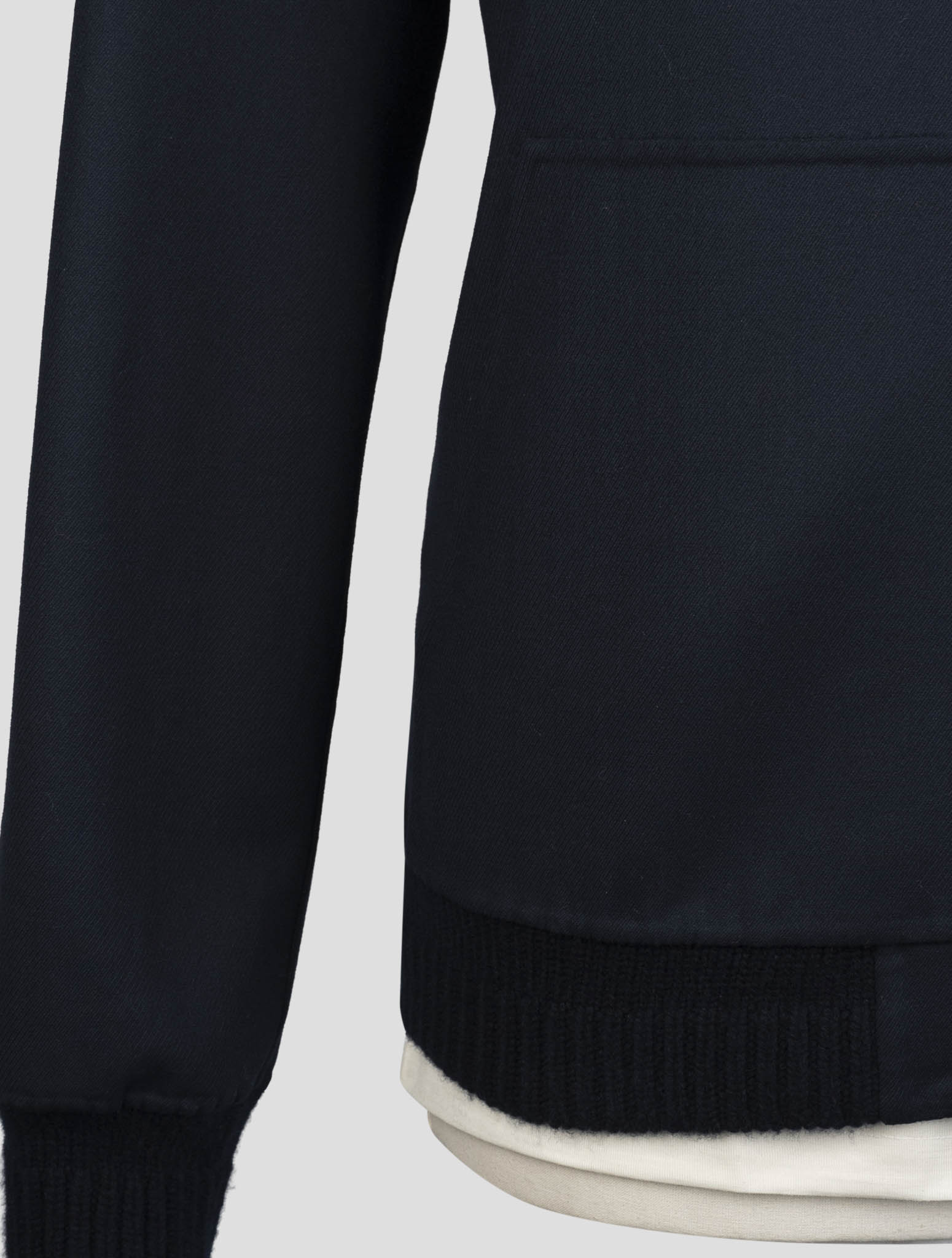 Kiton Blue Wool Ea Pa Coat