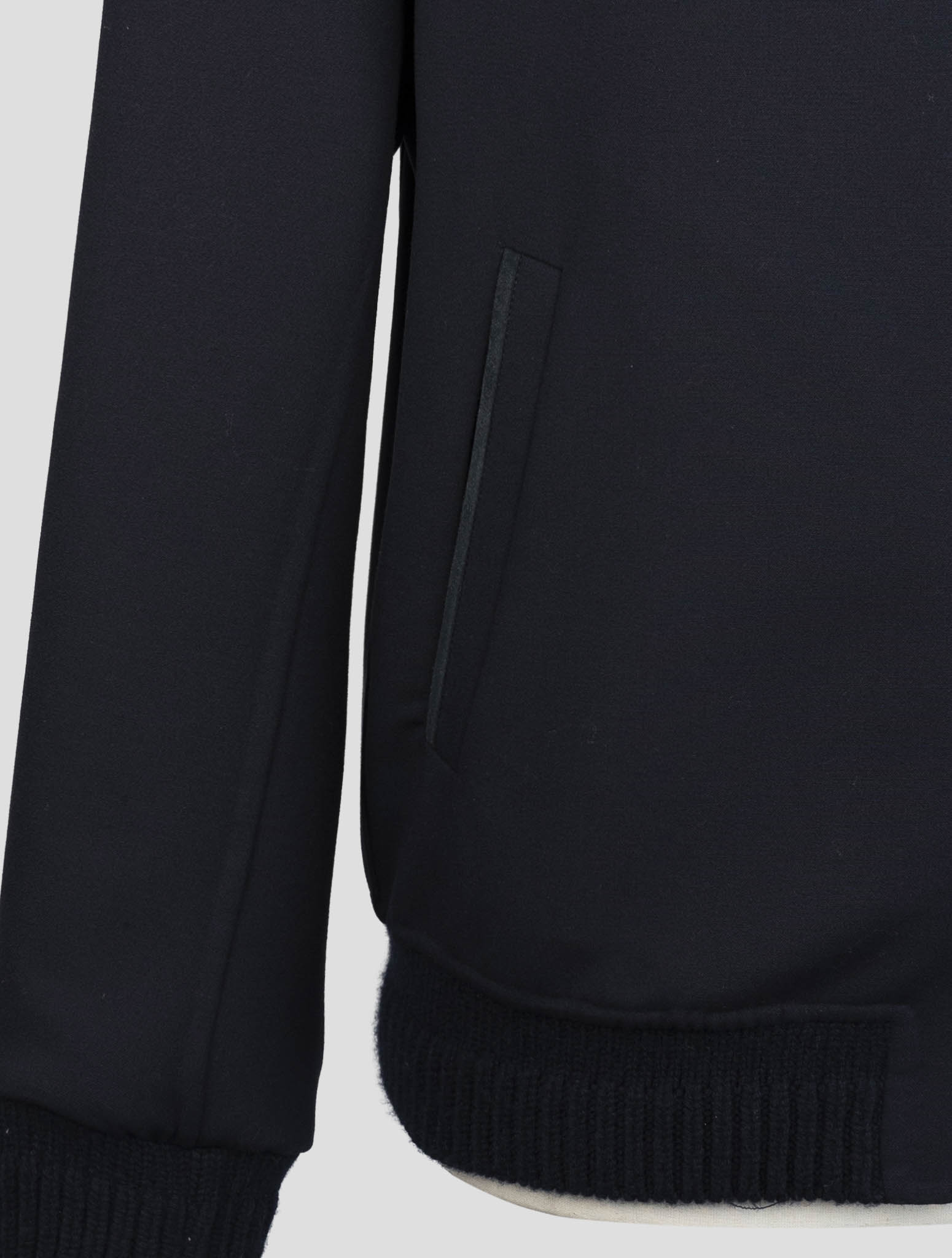 Kiton Blue Wool Ea Coat