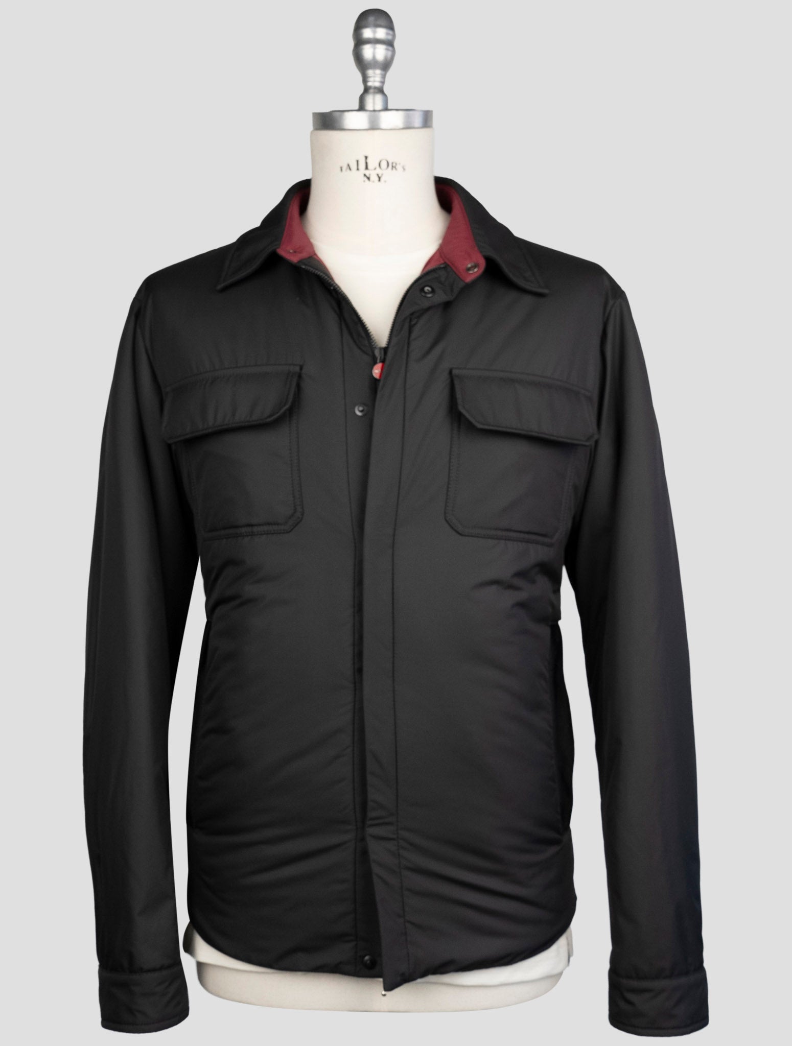 Kiton Black Pl Coat